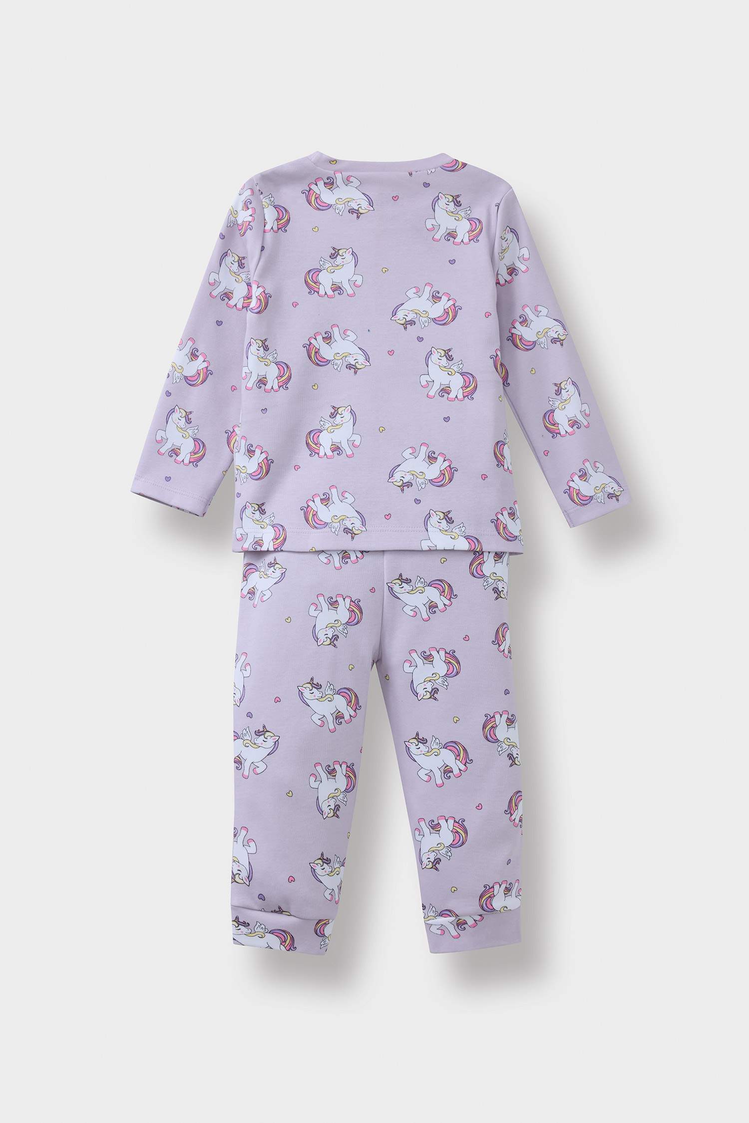 Baby Girl Unicorn Printed Top Bottom 2 Piece Pajama Set