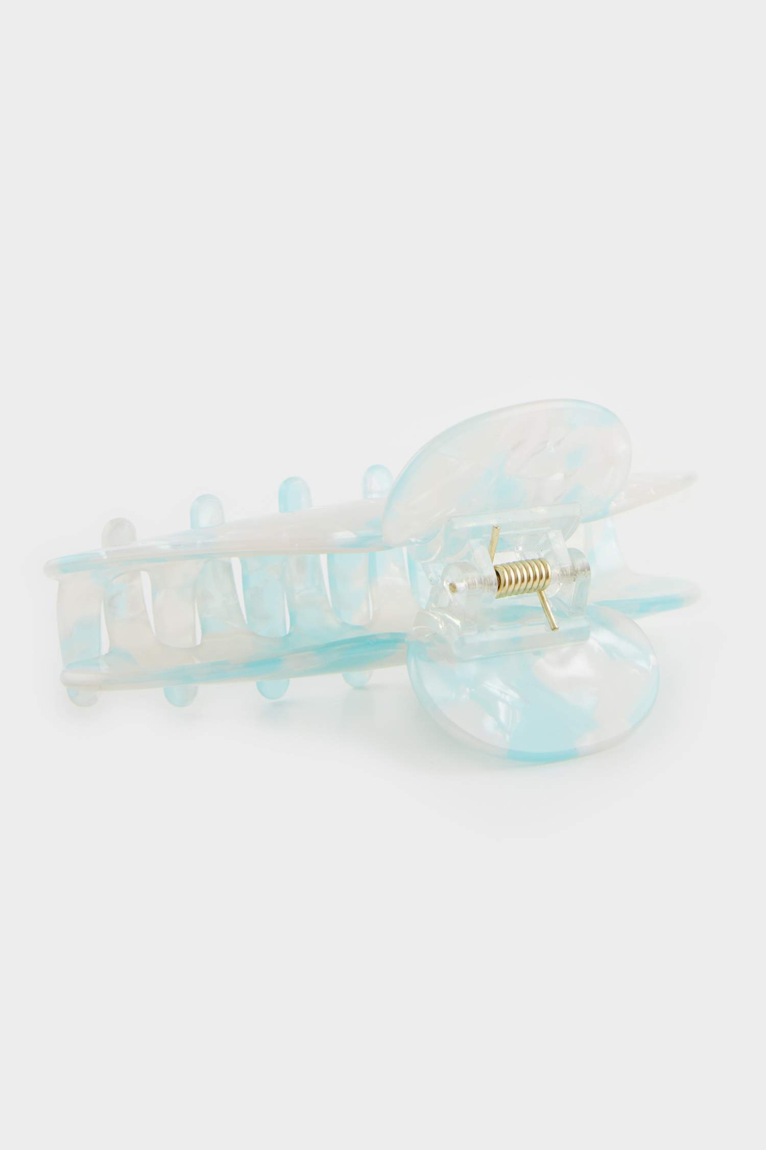 Woman Mint Pearl Hair Clips