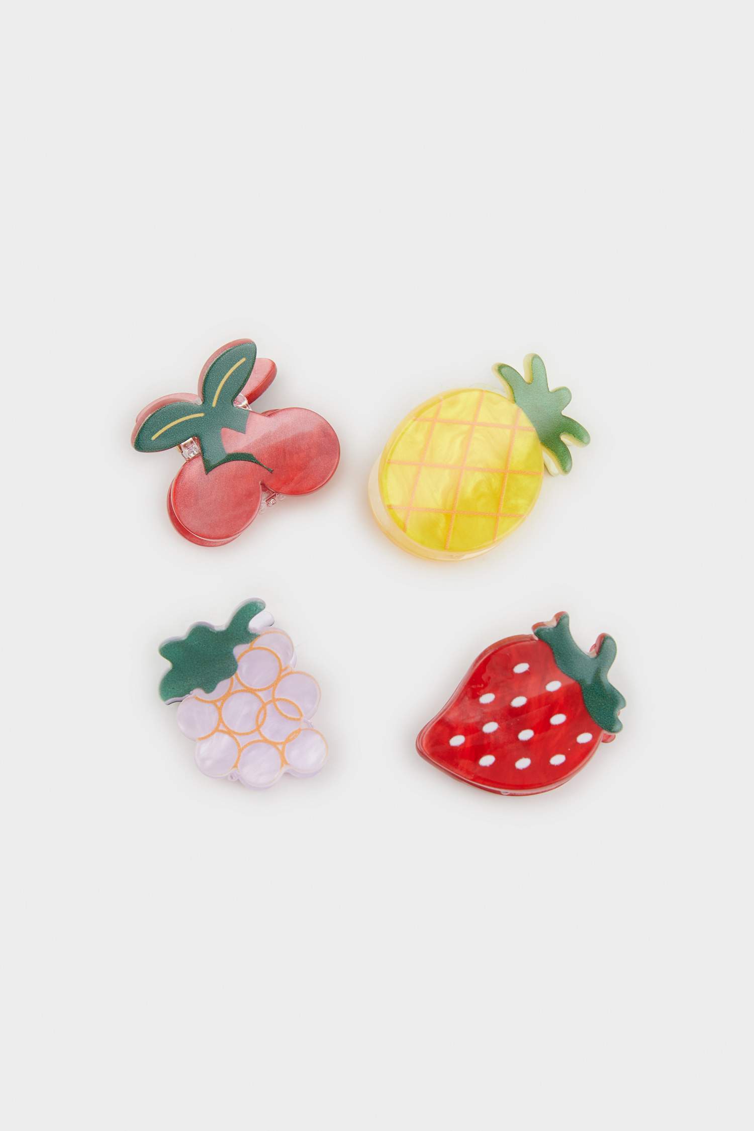 Woman Fruit 4 Piece Latch Hair Clips