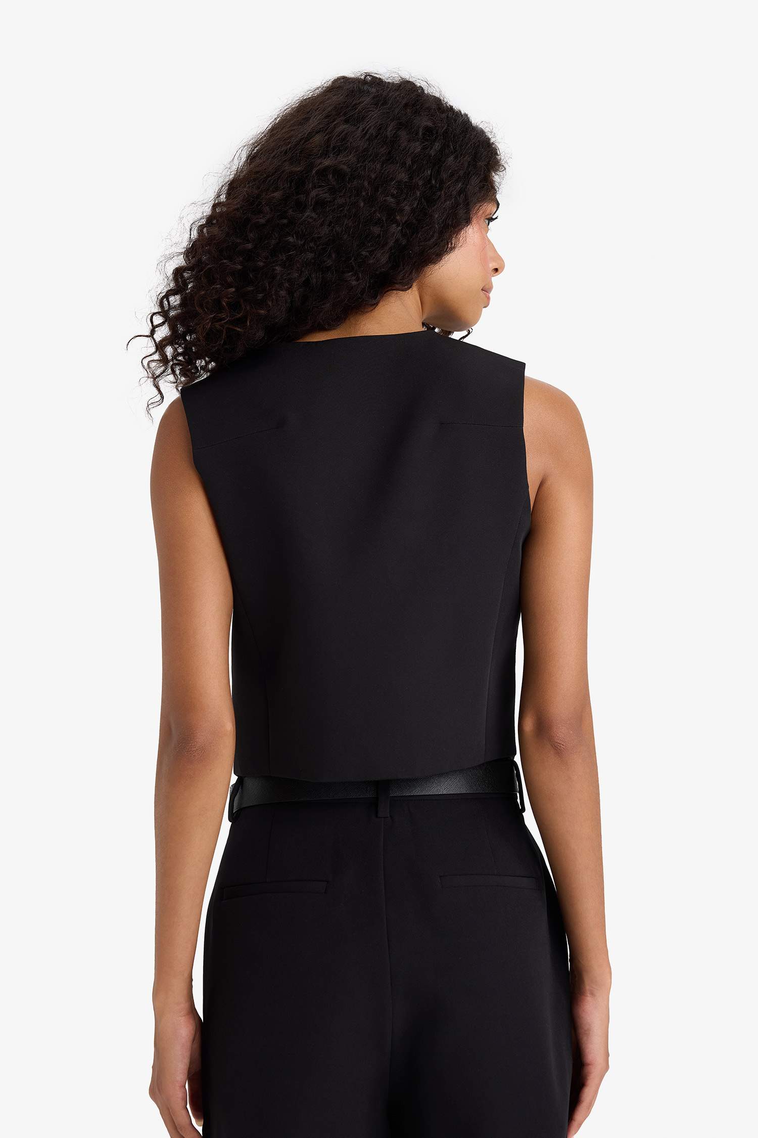 Asymmetric V-Neck Vest