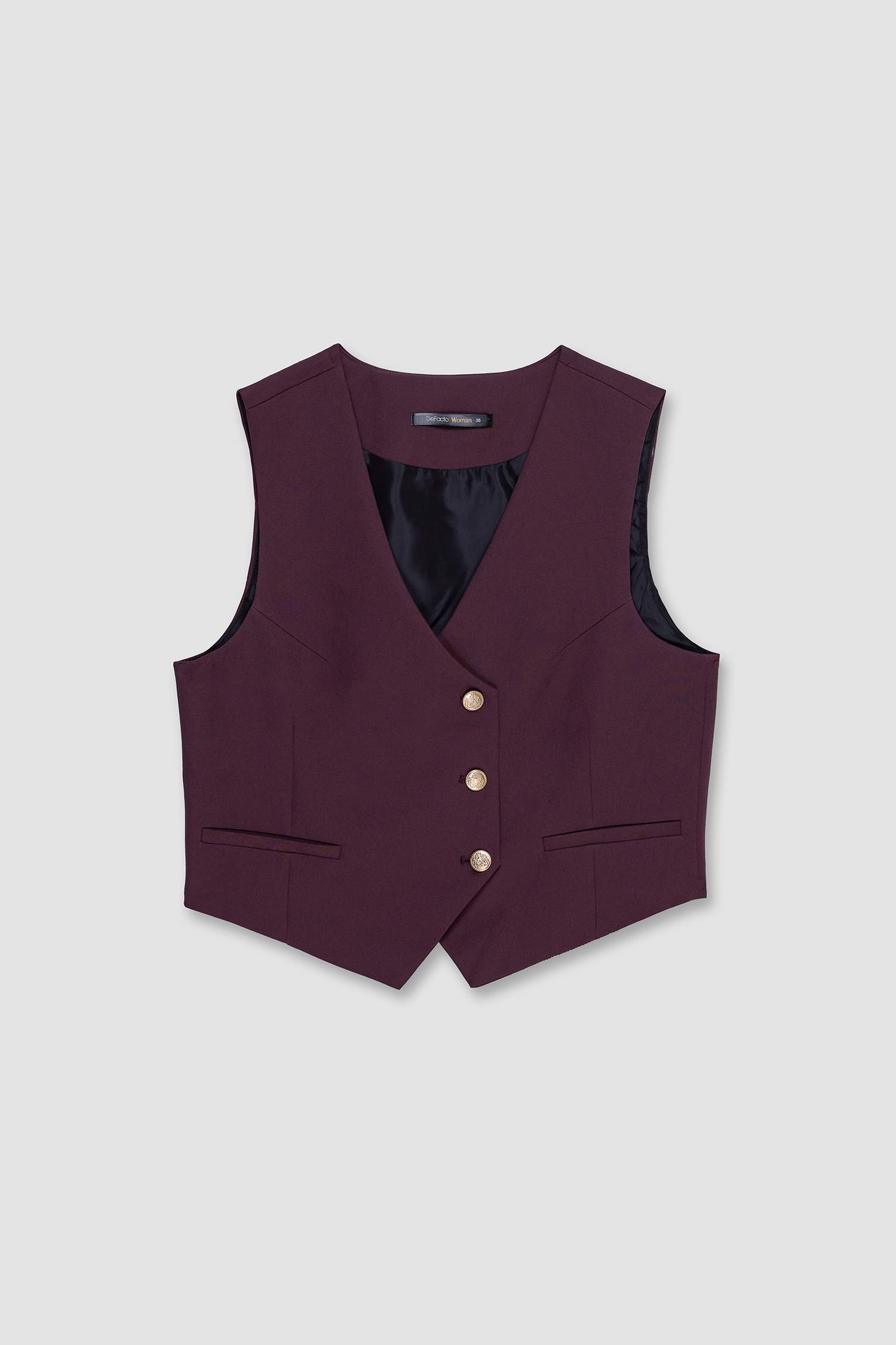 Asymmetric V-Neck Vest