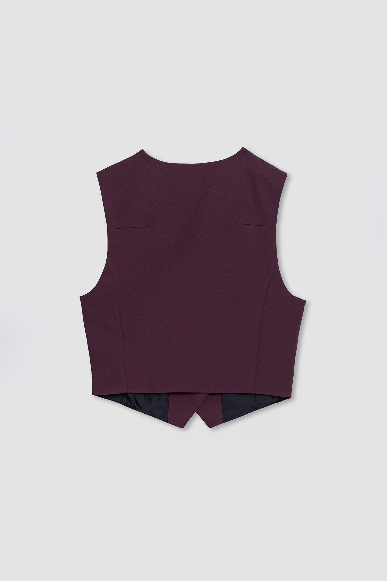 Asymmetric V-Neck Vest