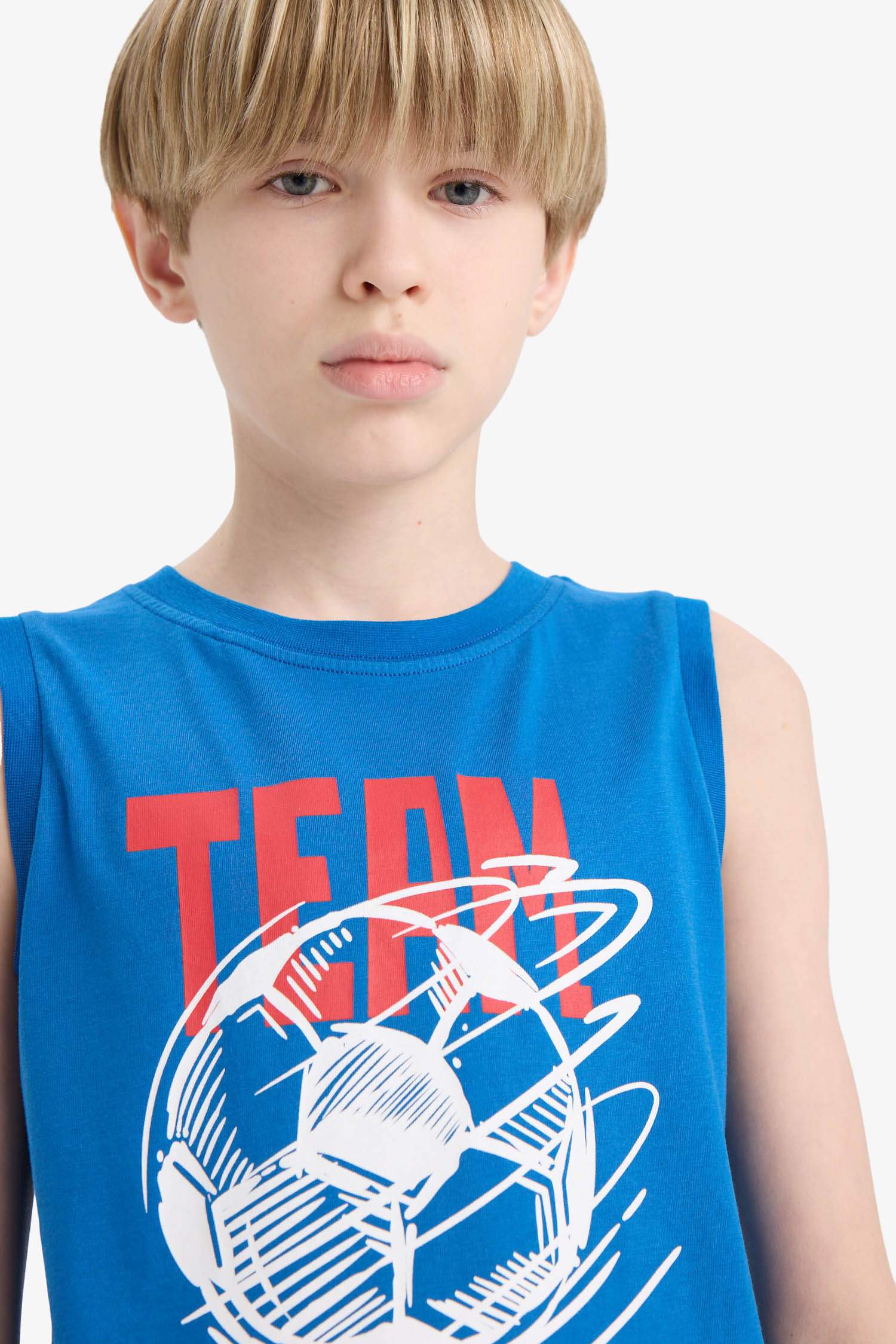 Boy Regular Fit Printed Tank Top
