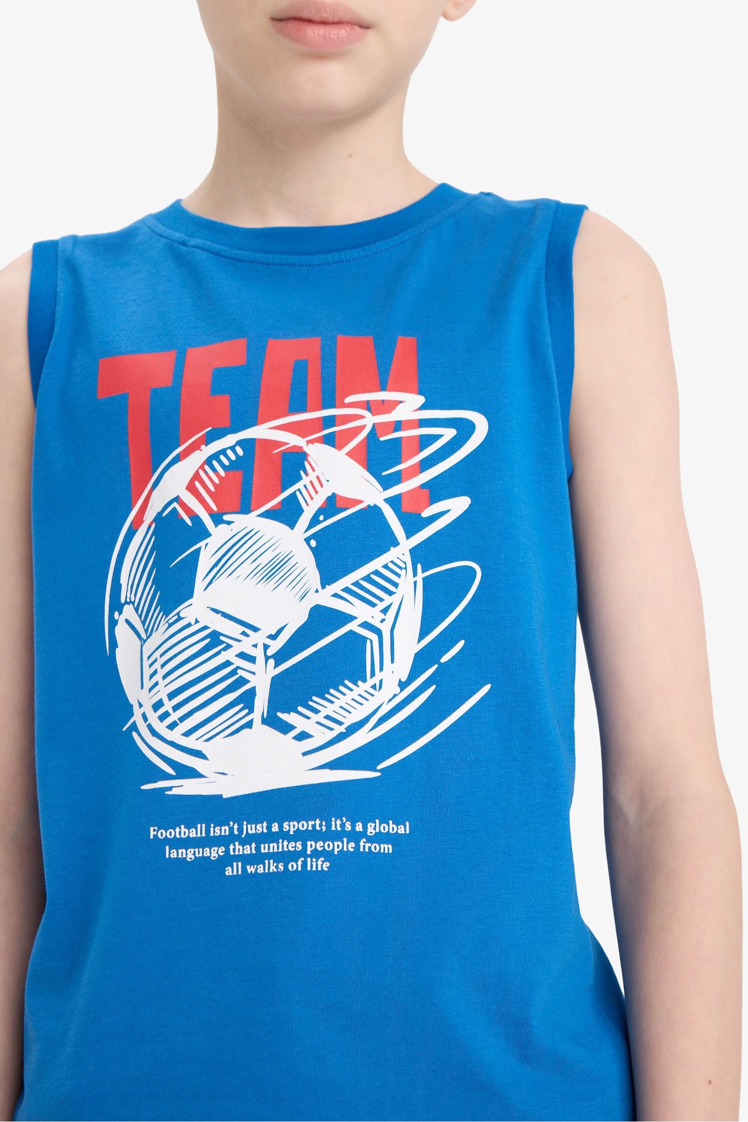 Boy Regular Fit Printed Tank Top