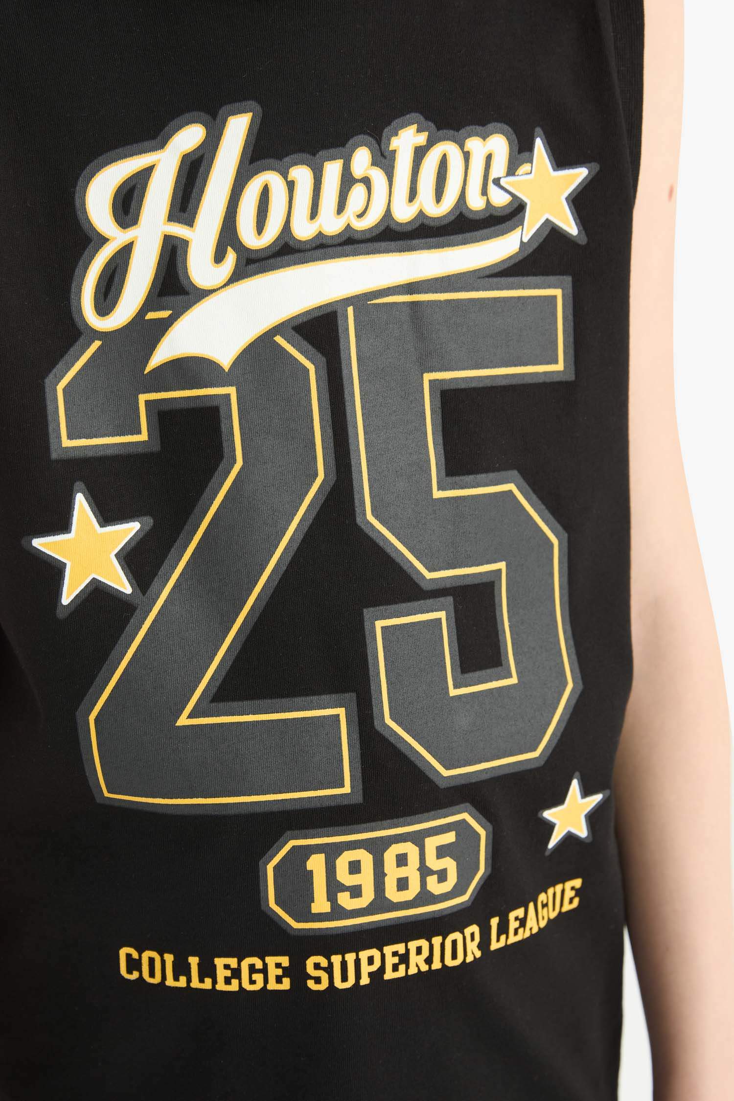 Boy Crew Neck Printed Tank Top