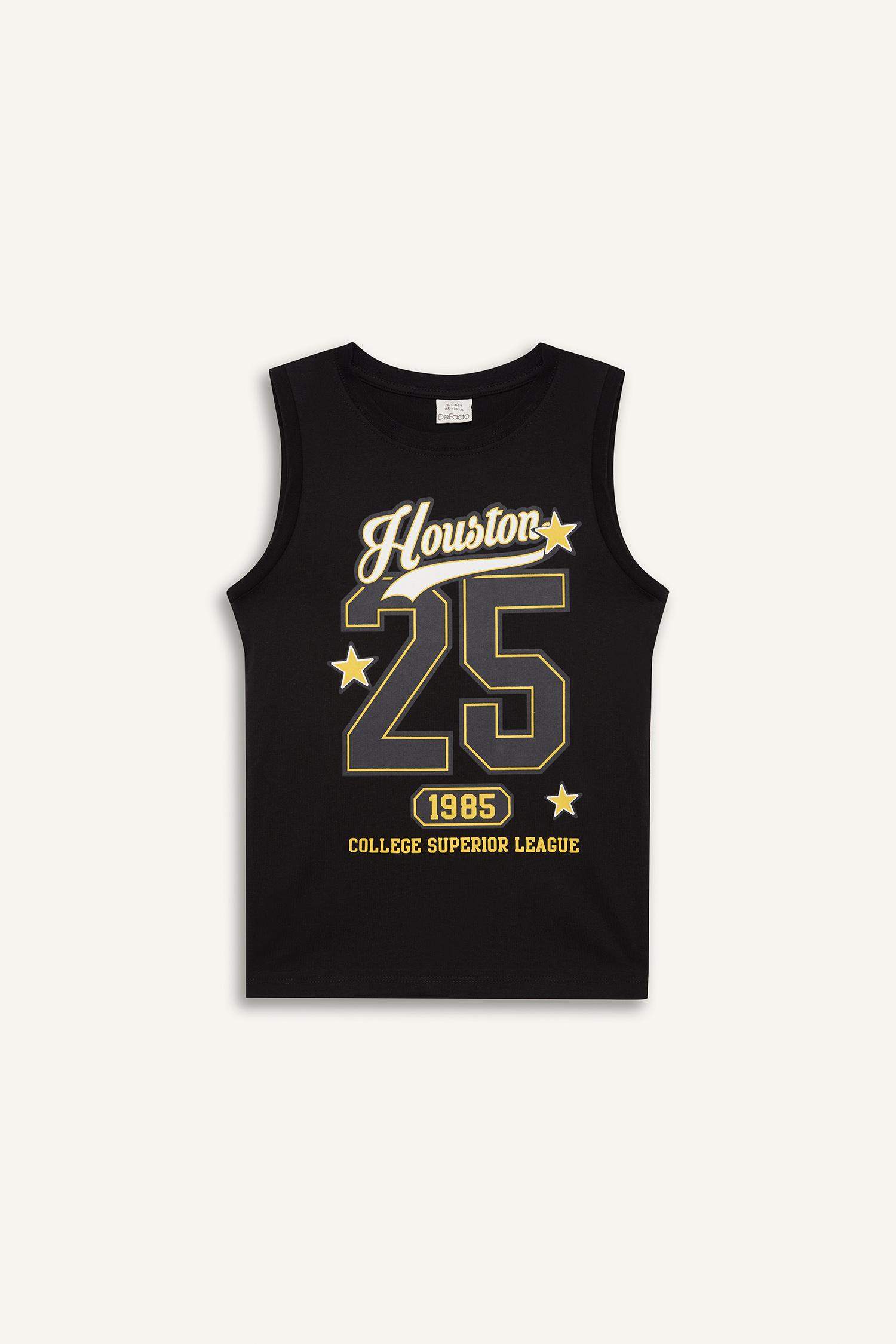 Boy Crew Neck Printed Tank Top