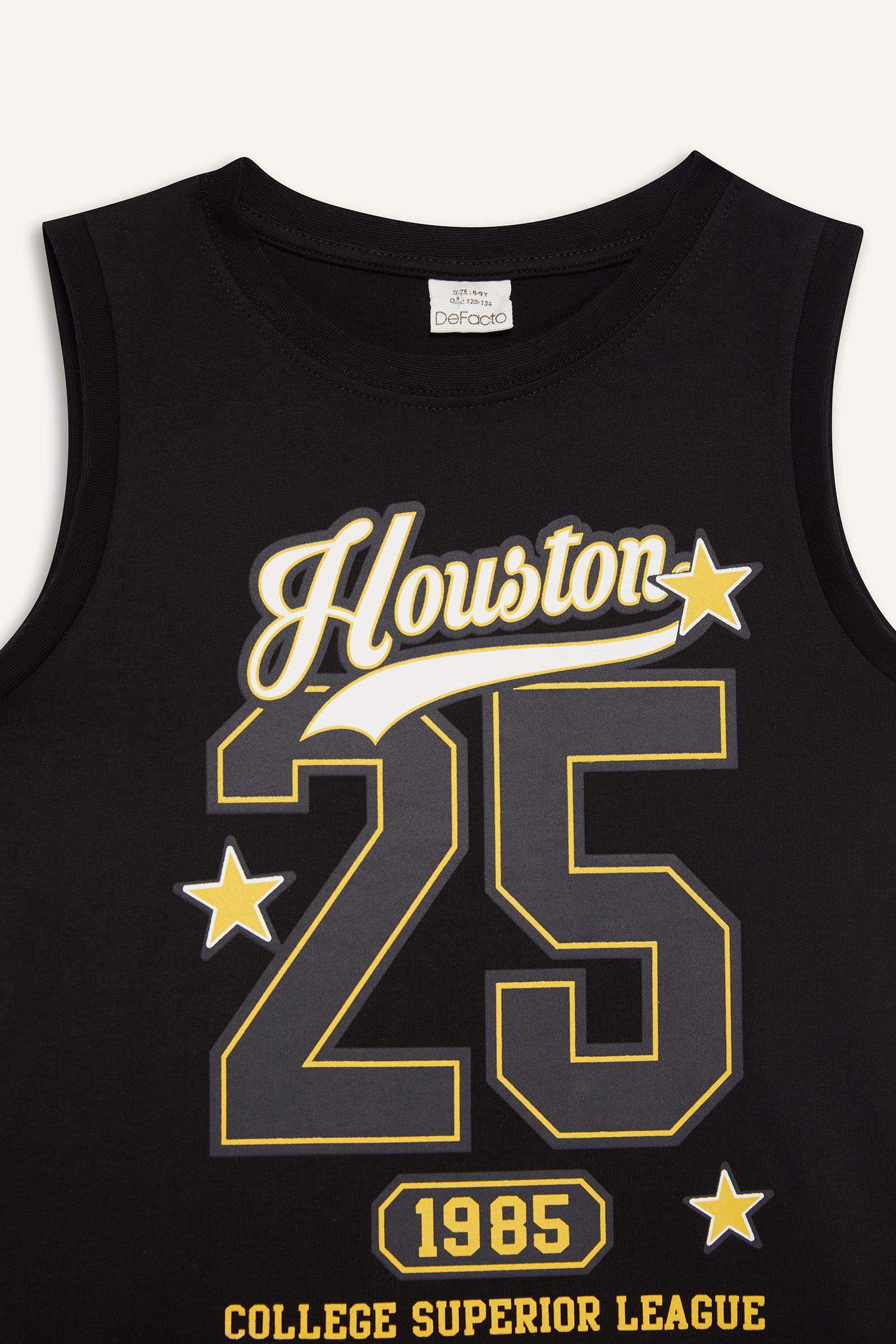 Boy Crew Neck Printed Tank Top