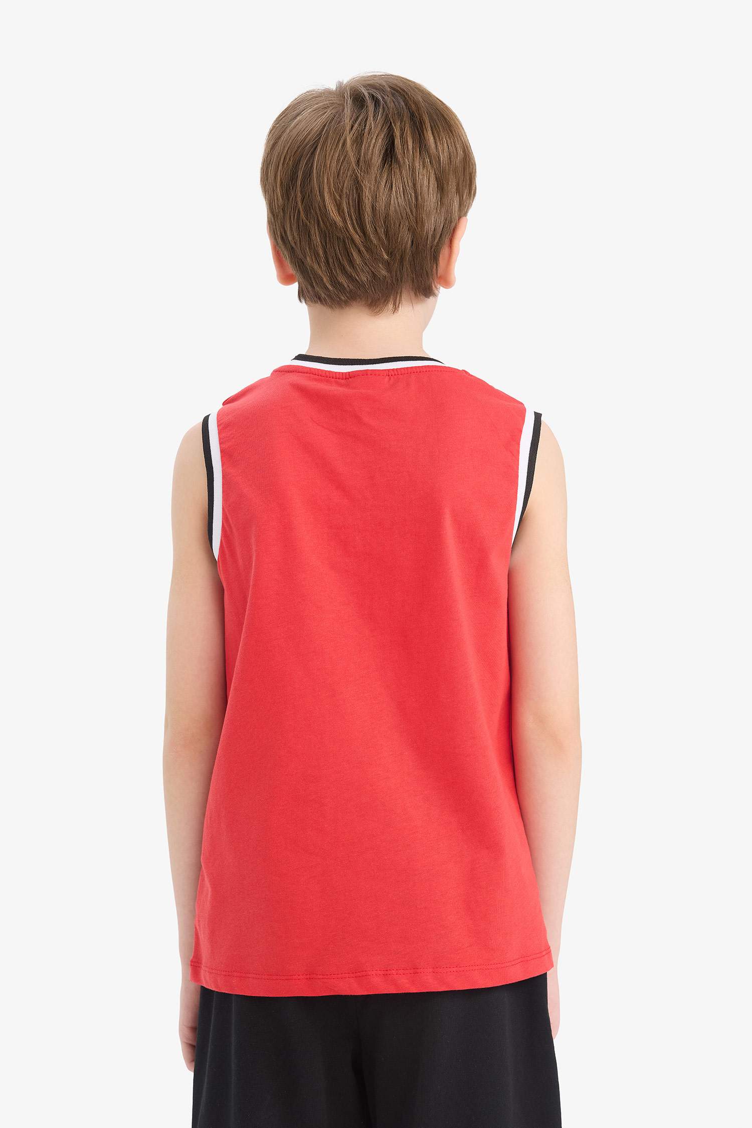 Erkek Çocuk Bisiklet Yaka Baskılı Atlet