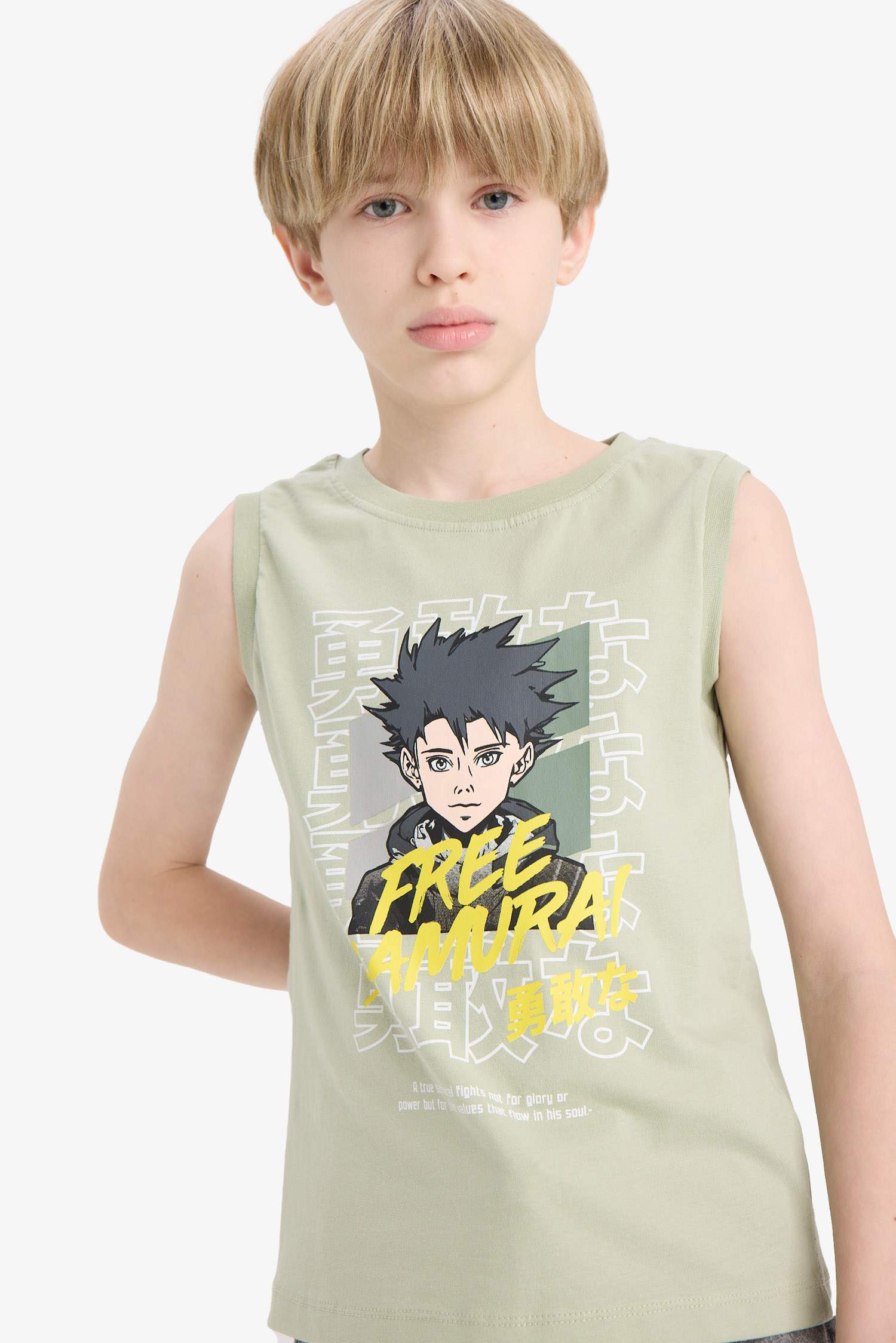 Boy Regular Fit Printed Tank Top