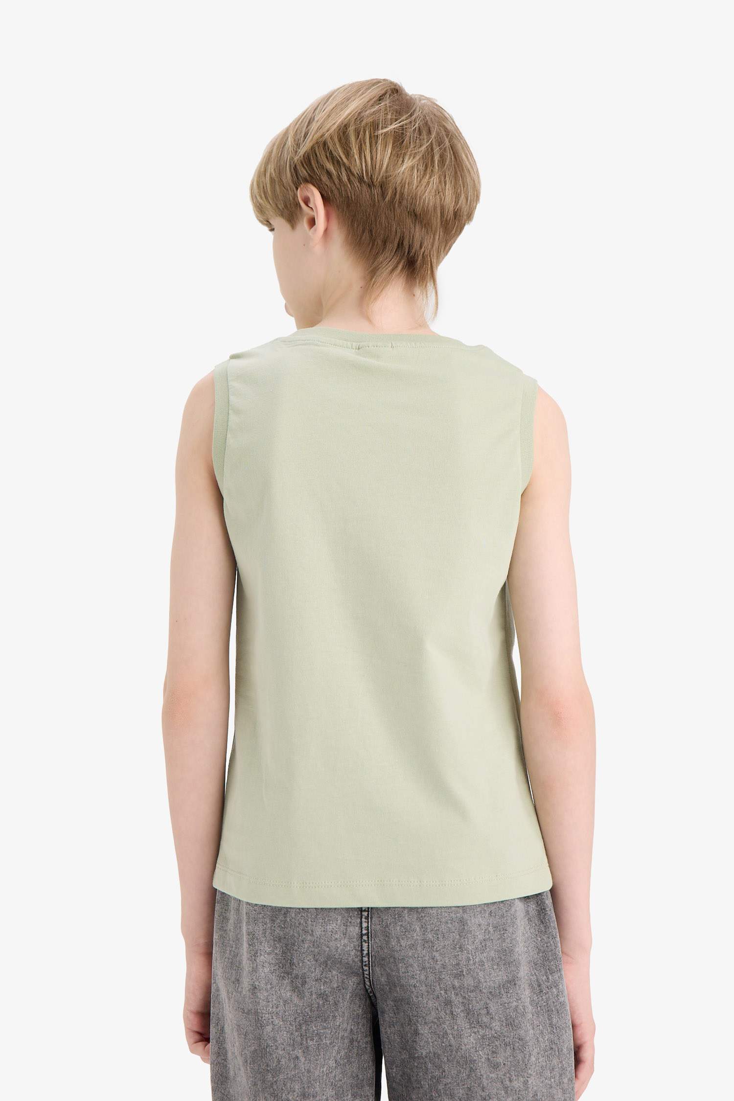 Boy Regular Fit Printed Tank Top