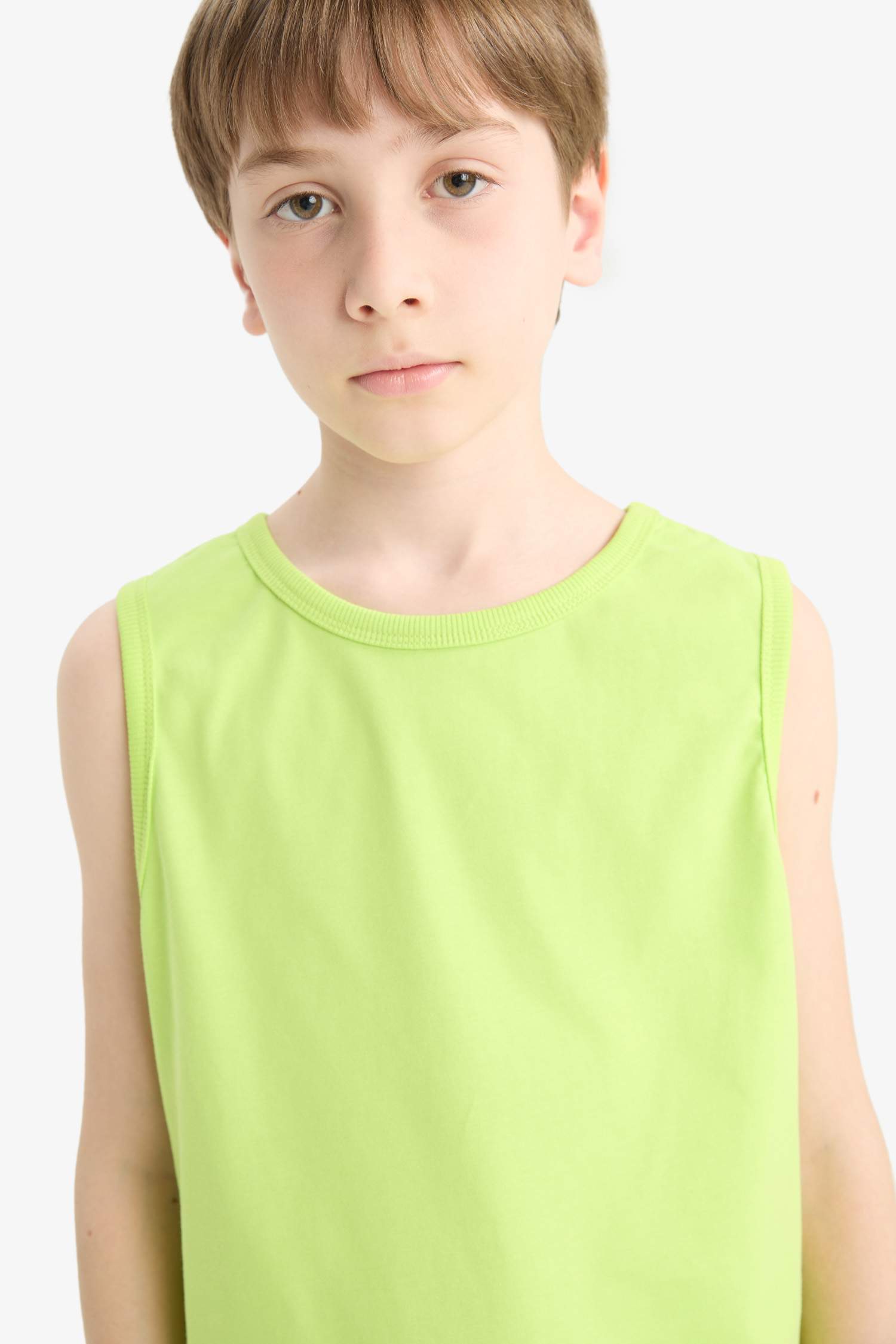 Erkek Çocuk Bisiklet Yaka Atlet