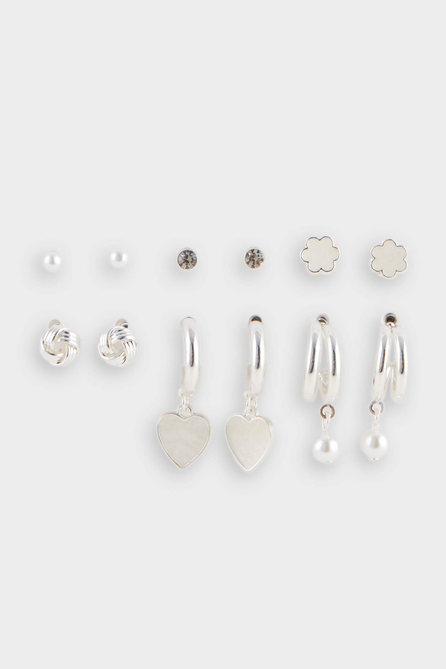 Kadın 6'lı Silver Küpe