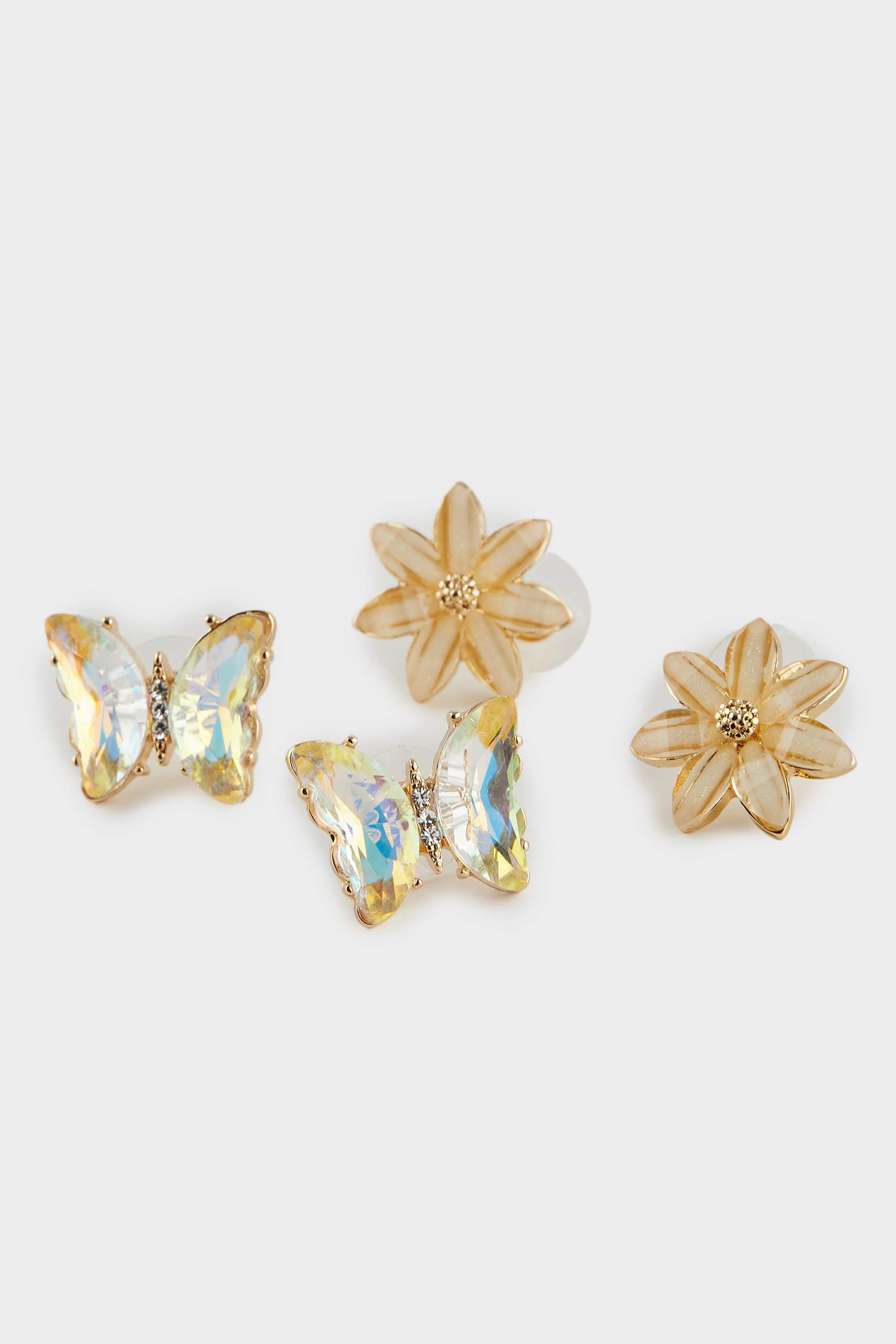 حلق ذهبي حريمي - قطعتين