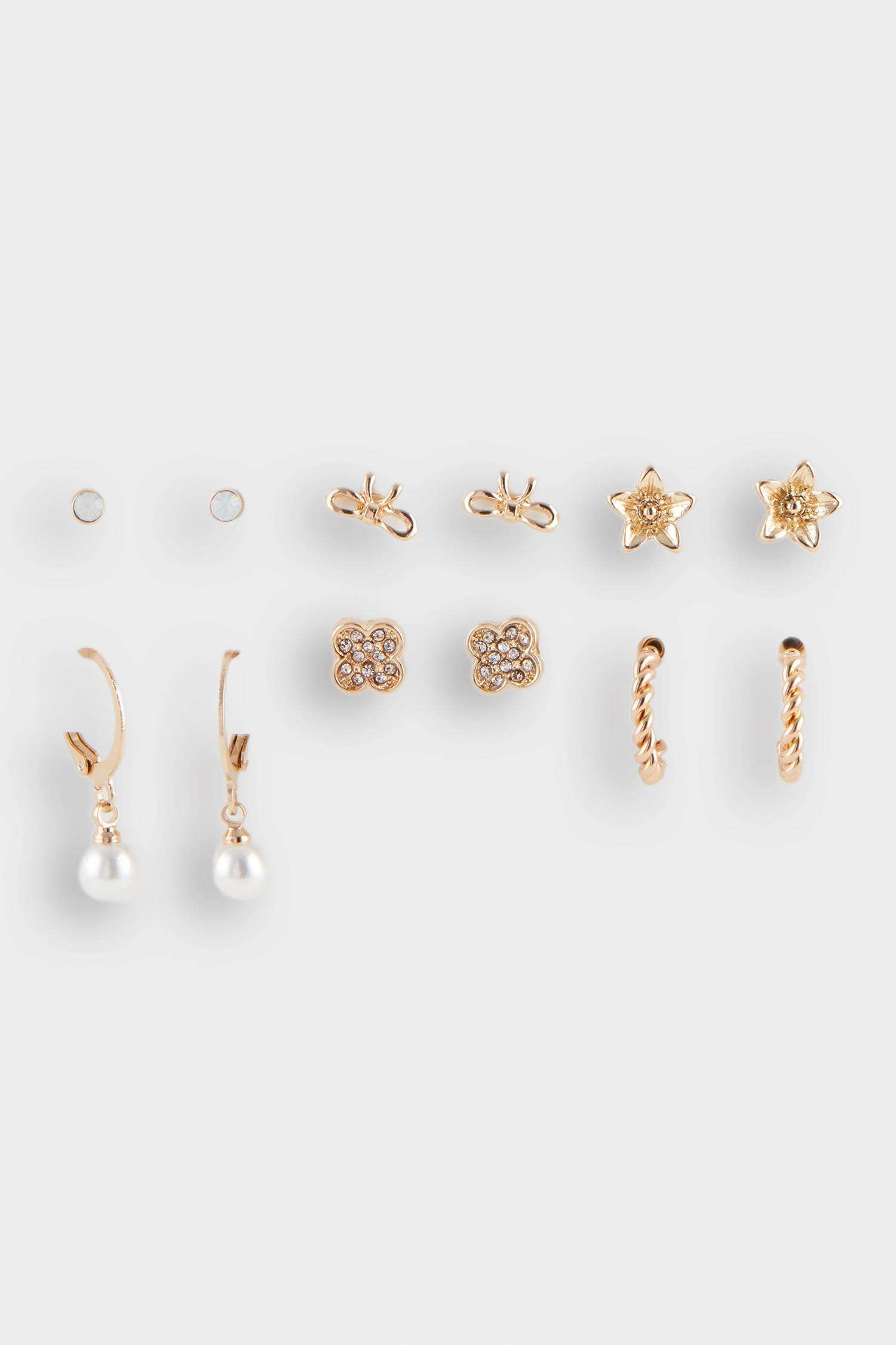 Kadın 6'lı Gold Küpe