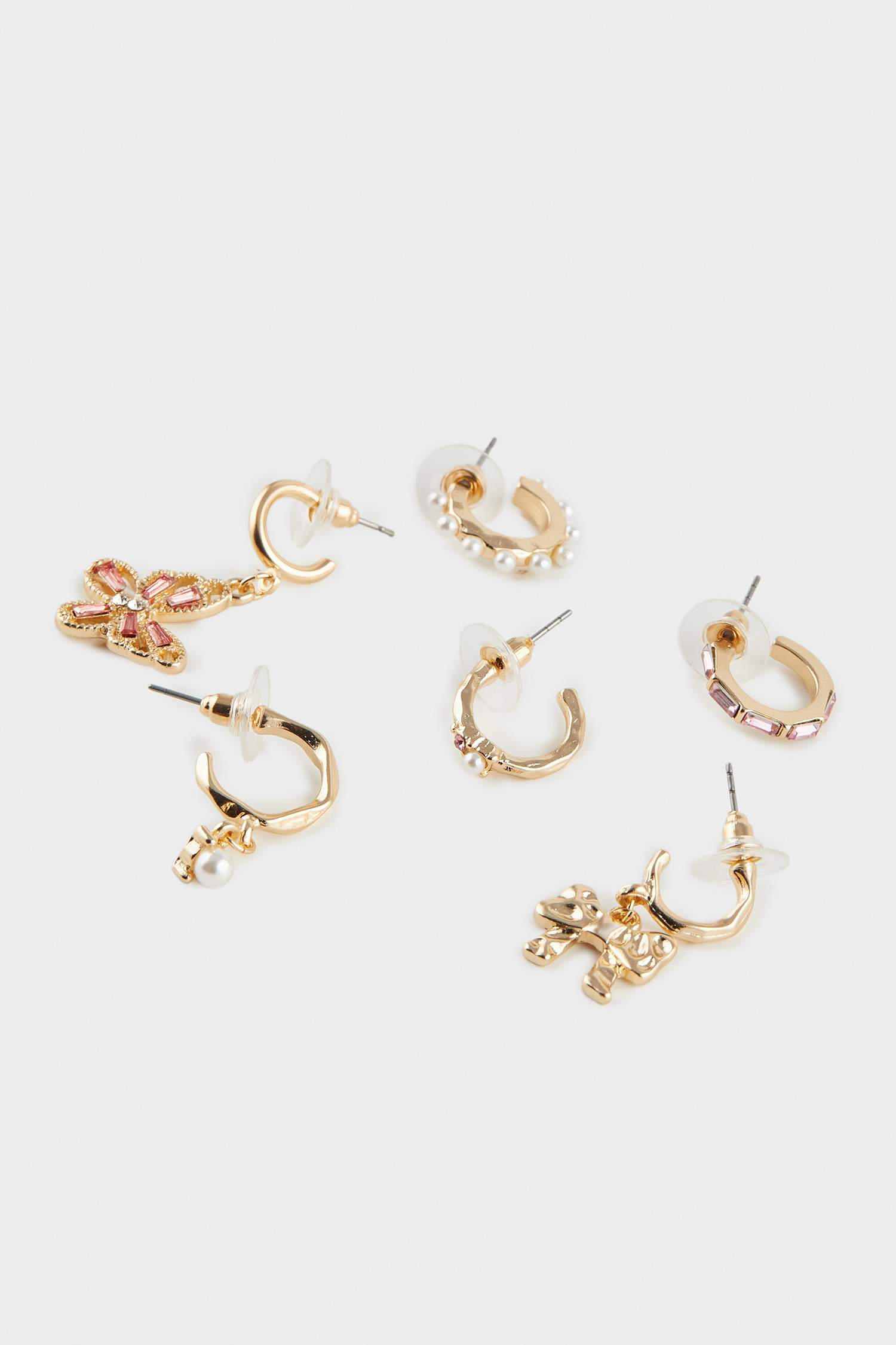 Kadın 6'lı Gold Küpe