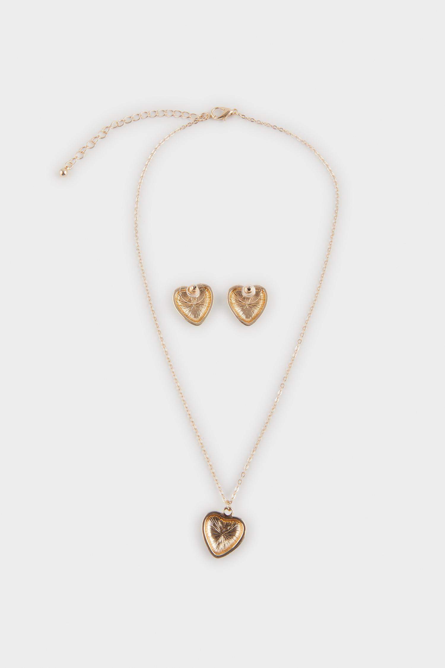 سيت نسائي تراجي وقلادة باحجار ابيض