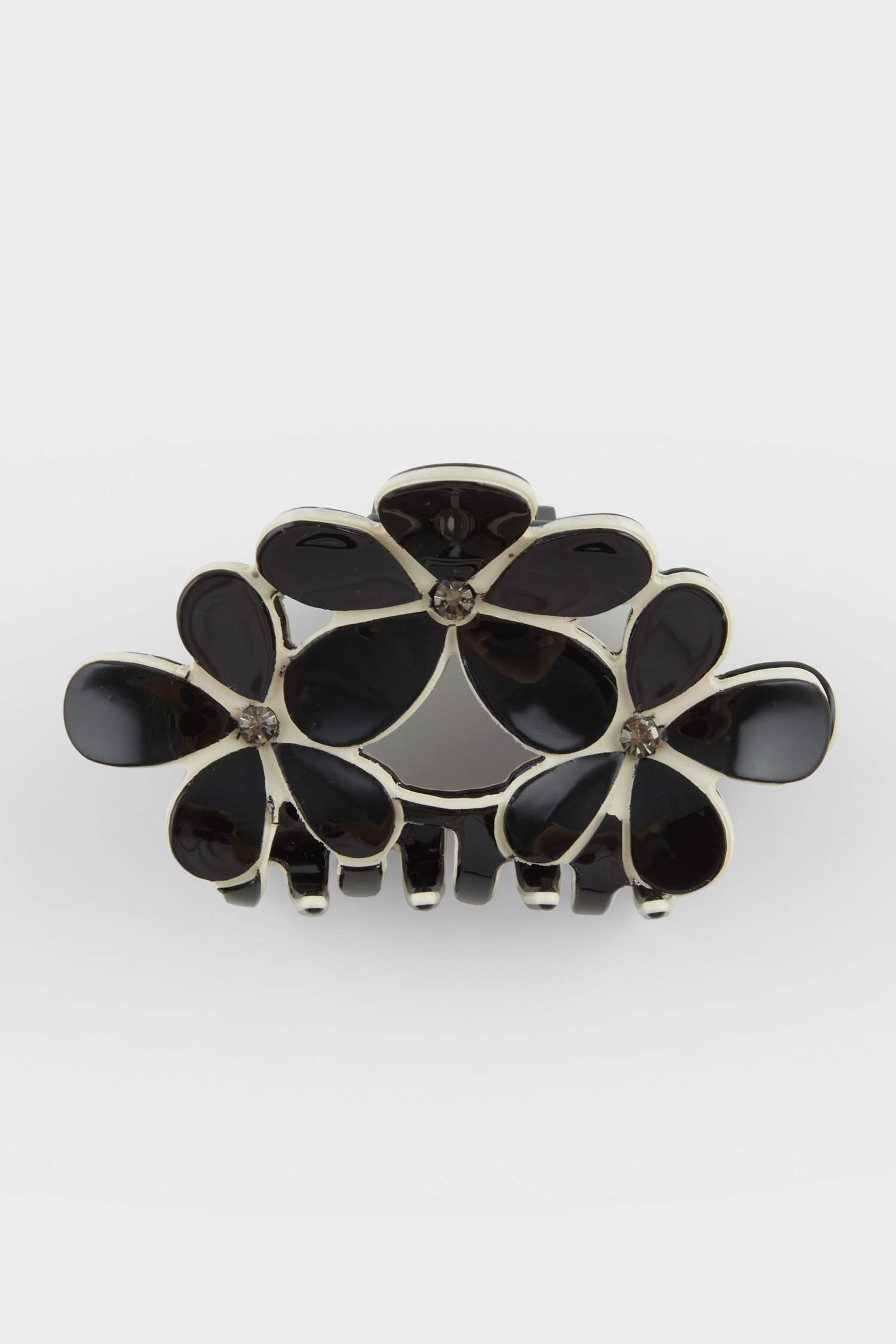 Женский Черный Цветочный Зажим