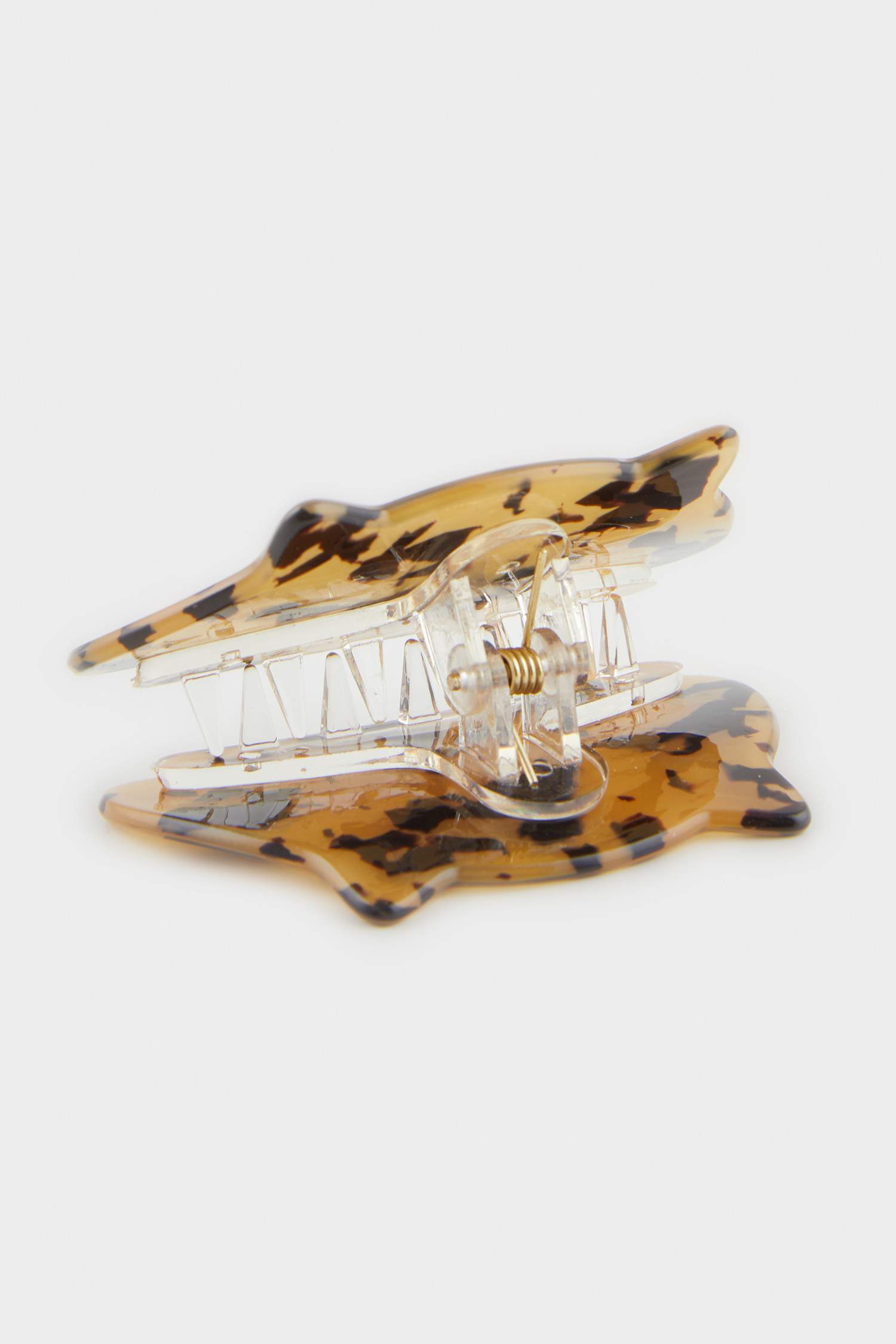 Woman Leopard Cat Motif Hair Clips