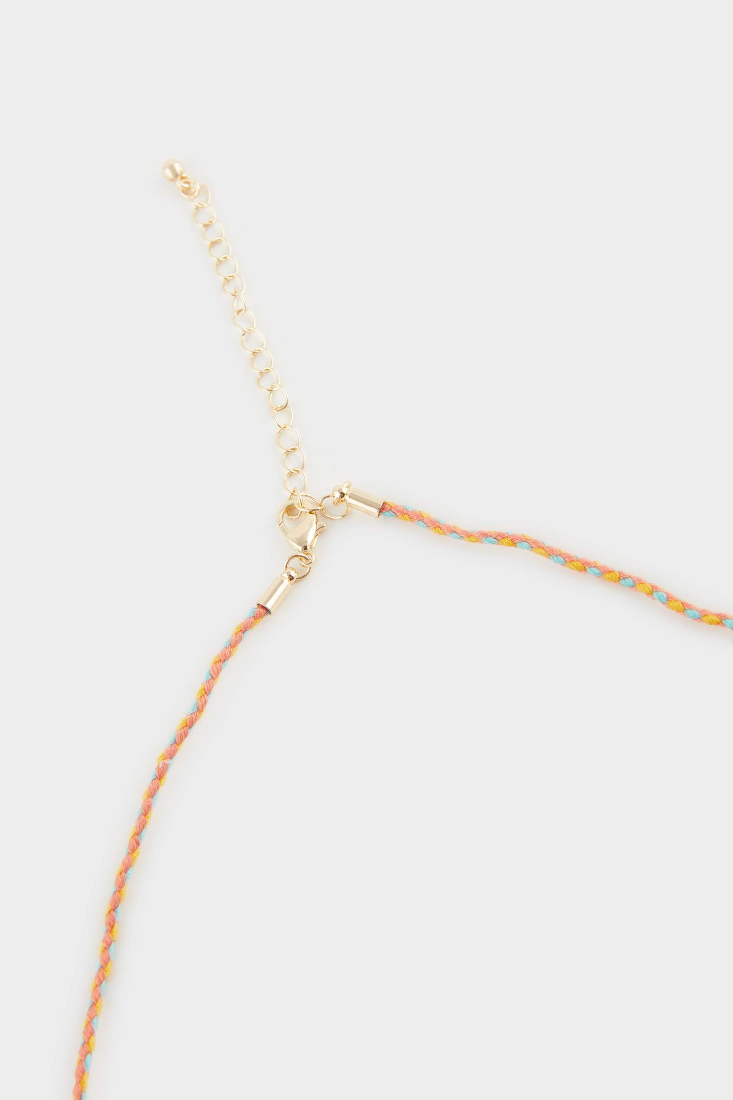 Woman Orange Plate Necklace
