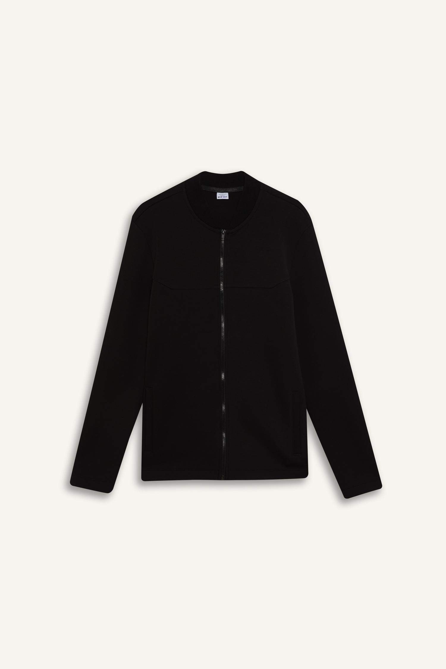 جاكيت رياضي بومبر قماش سكوبا سليم فيت بسحاب من DeFactoFit