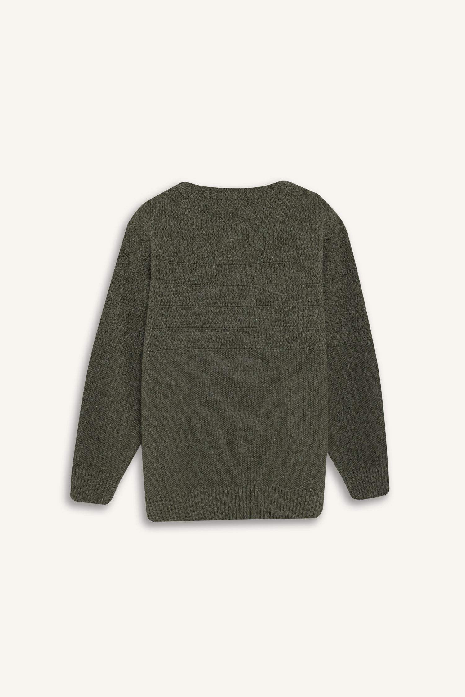 Erkek Çocuk Bisiklet Yaka Triko Kazak