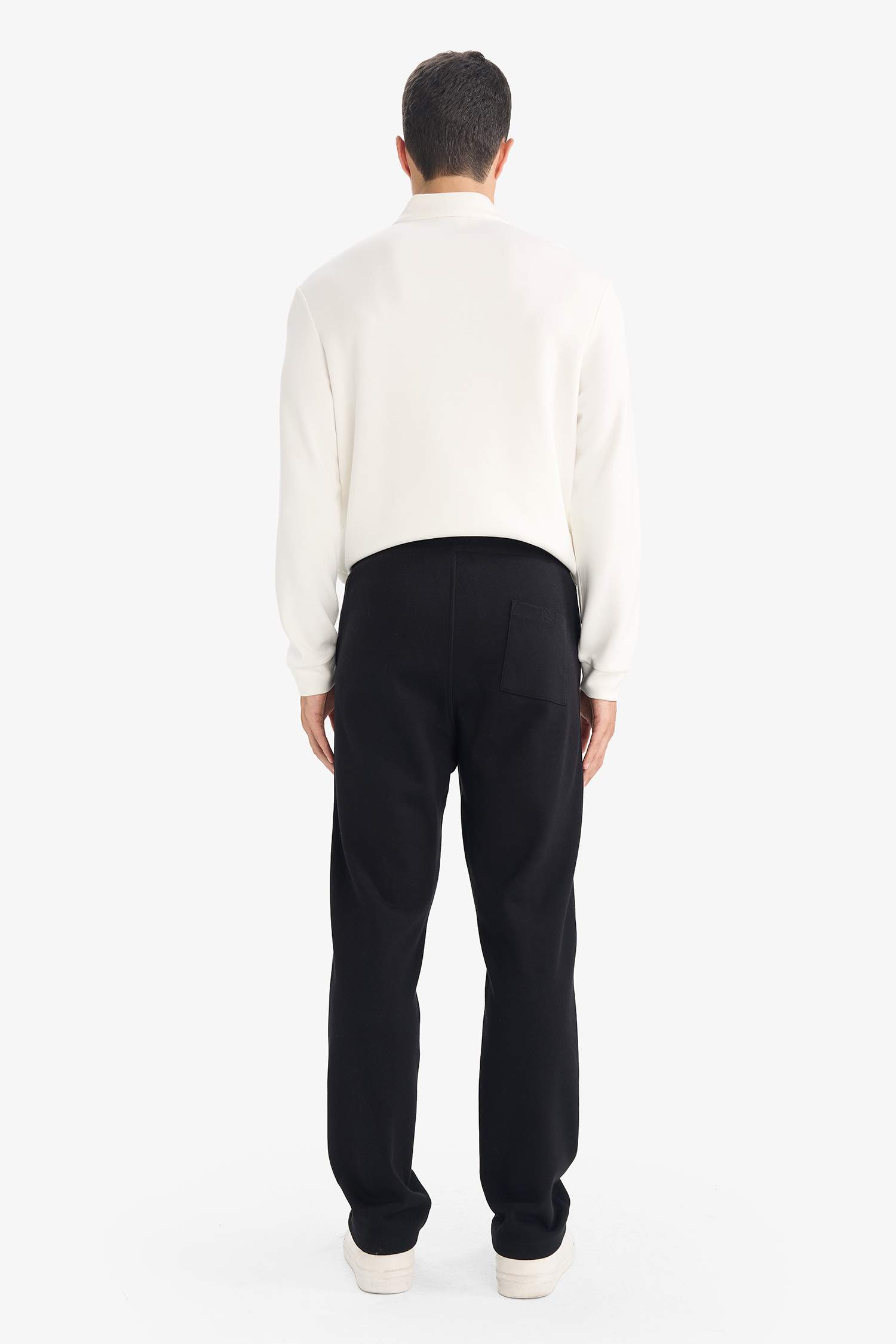 Regular Fit Beli Bağcıklı Düz Paça Eşofman Altı