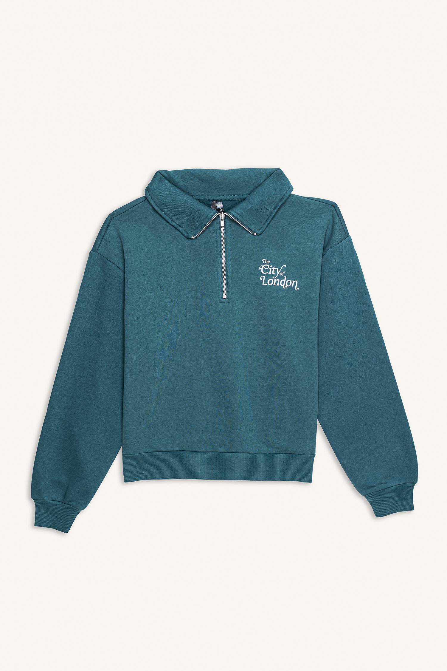 Regular Fit Printed Long Sleeve Sweatshirt