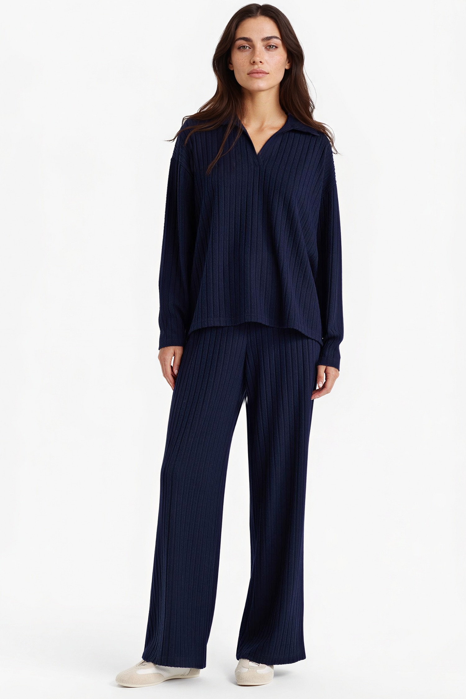DeFacto Wide Leg Fitilli Kaşkorse Beli Lastikli Pantolon