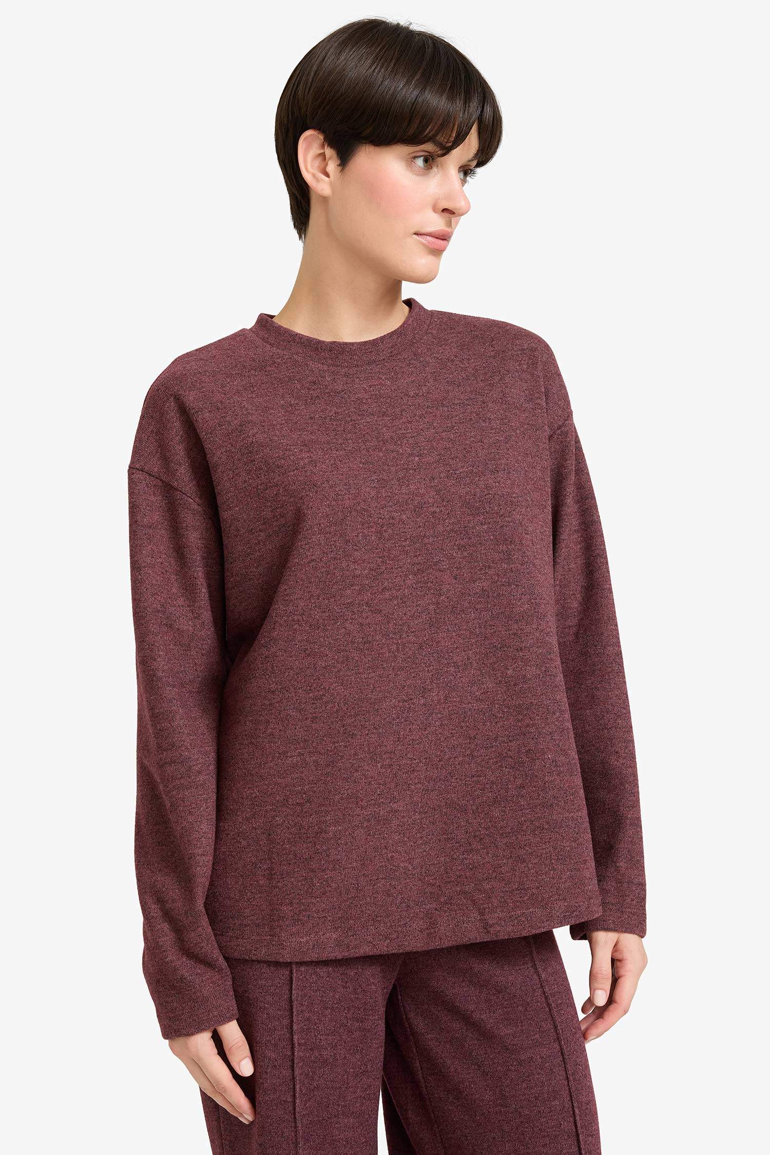 Relax Fit Bisiklet Yaka Sweatshirt