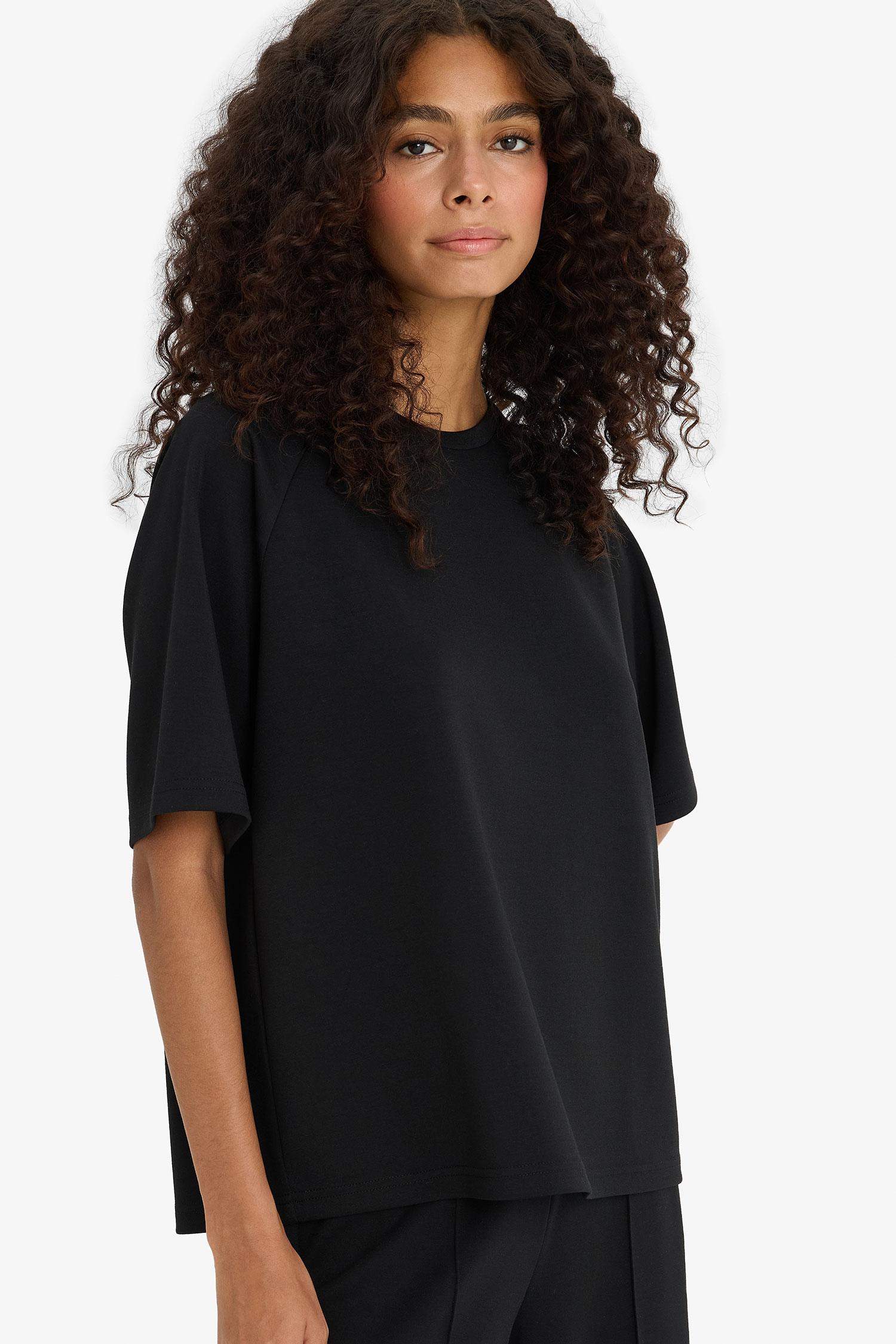 Relax Fit Crew Neck Modal T-Shirt