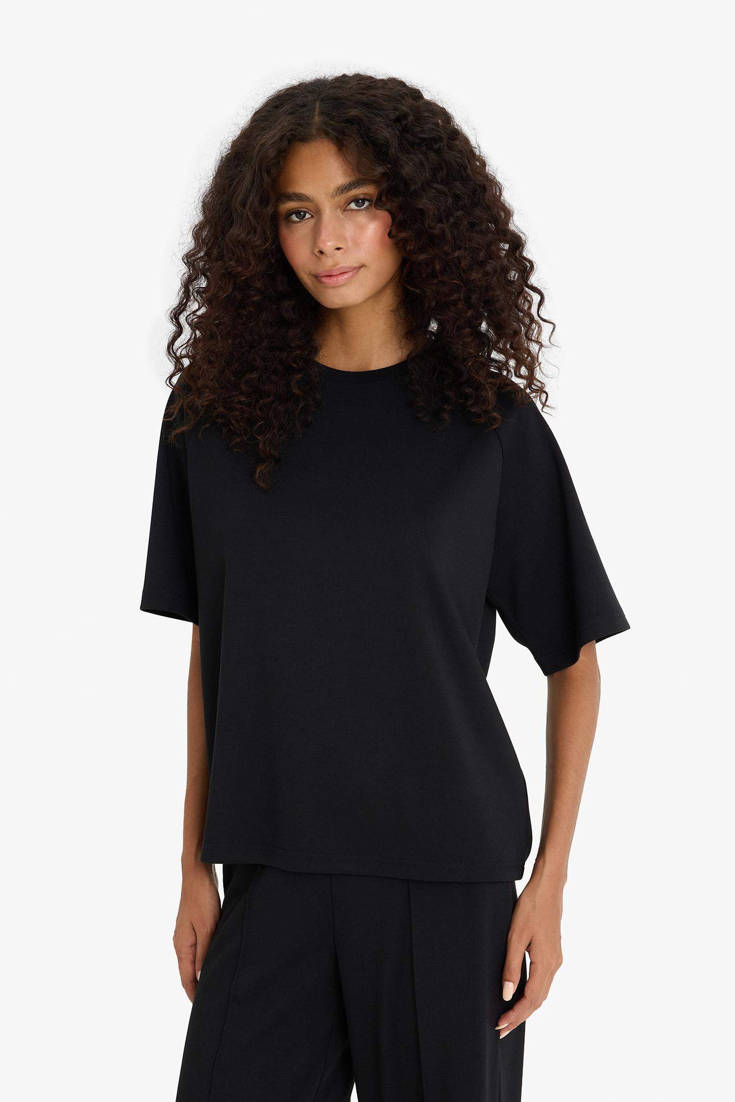 Relax Fit Crew Neck Modal T-Shirt