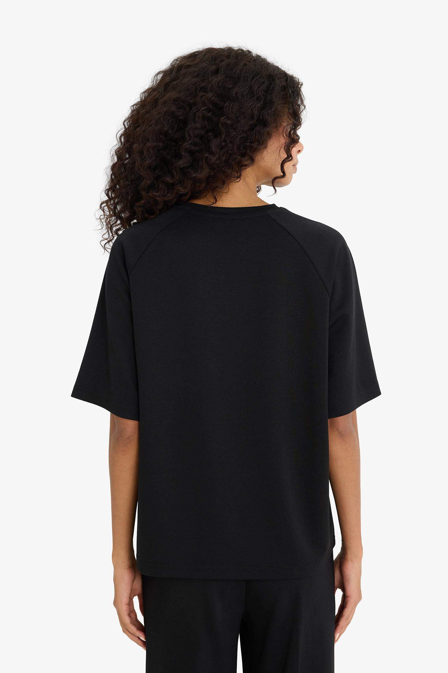 Relax Fit Crew Neck Modal T-Shirt