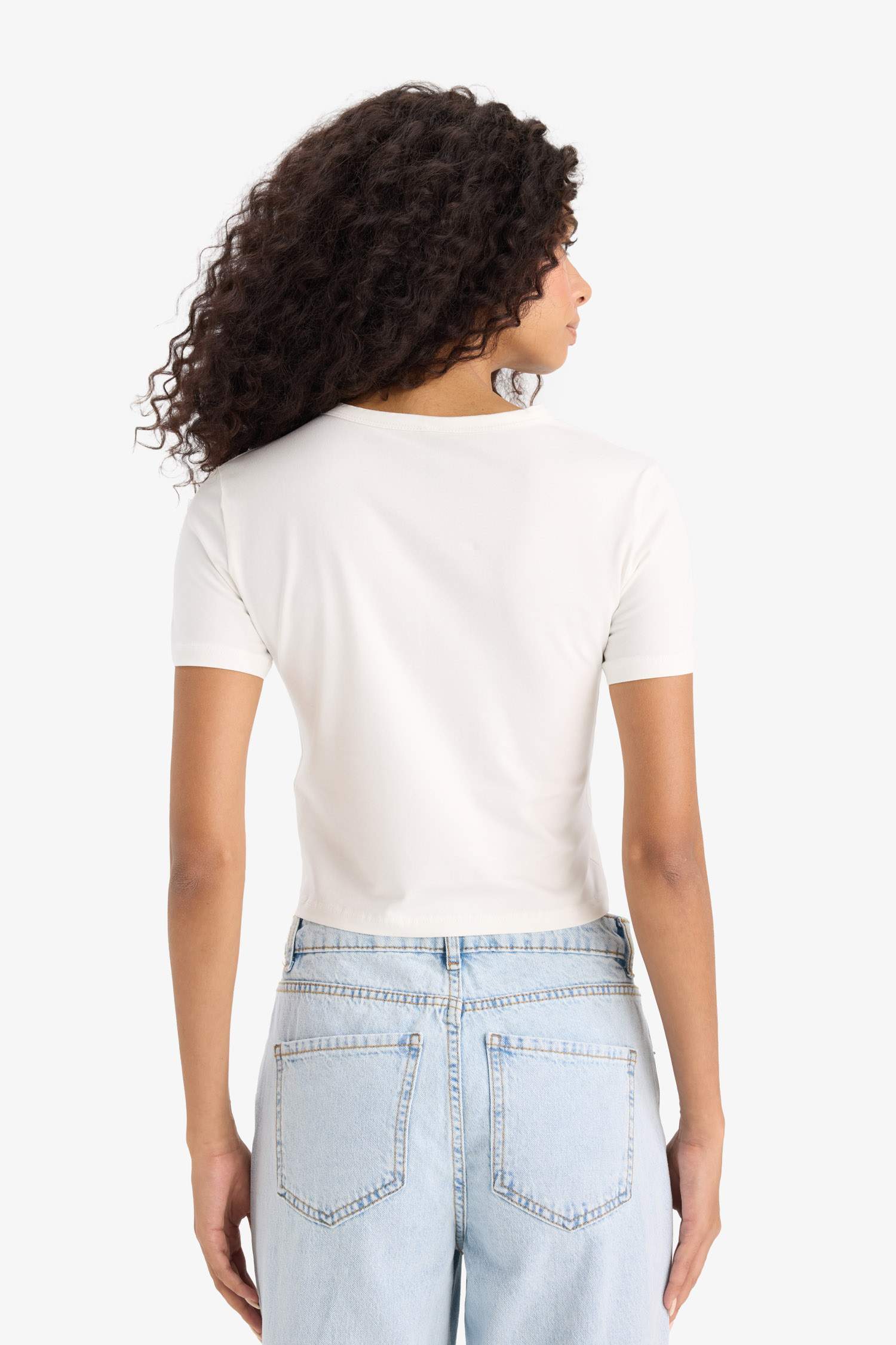 Slim Fit Crew Neck Cotton Short Sleeve T-Shirt