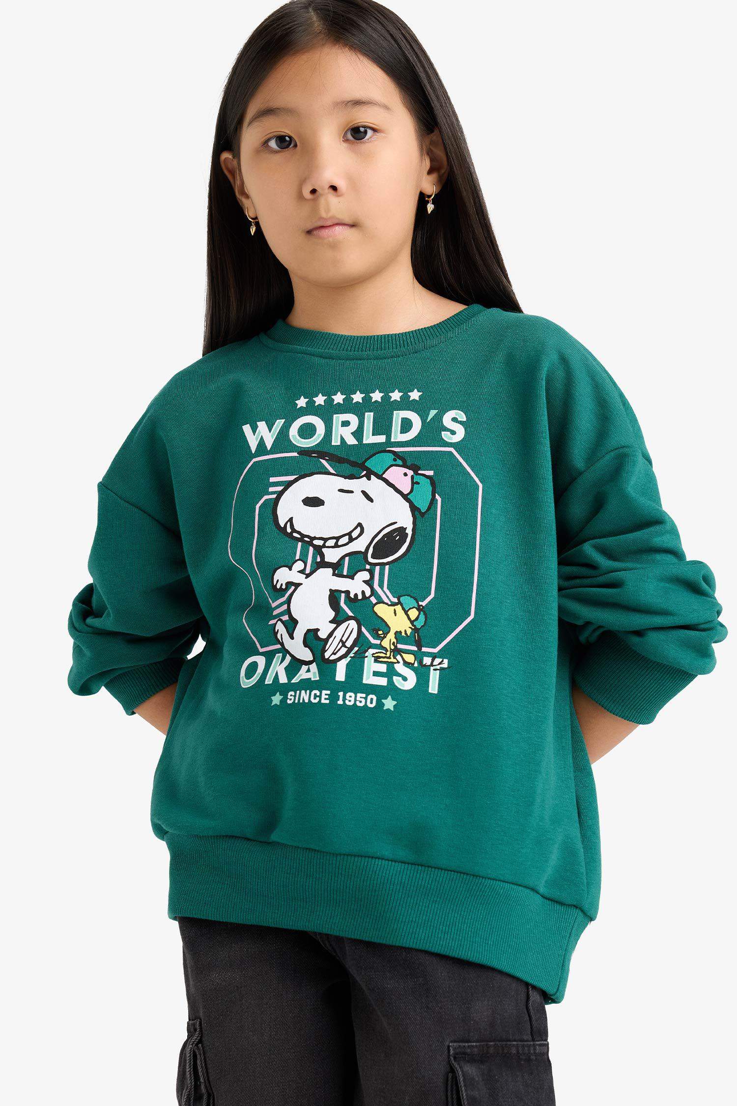 Girl Snoopy Oversize Fit Sweatshirt