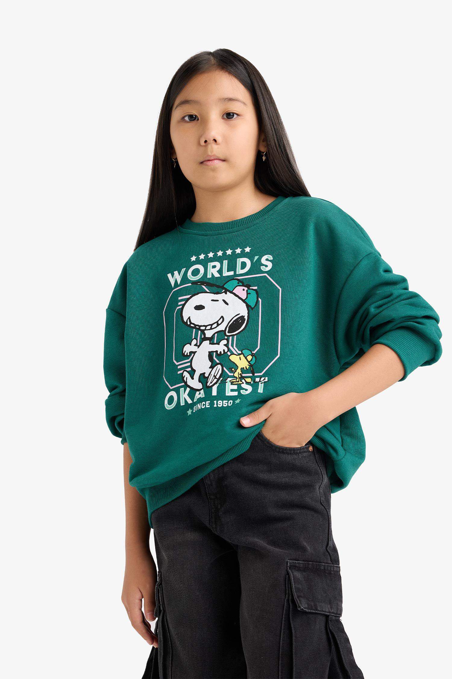 Girl Snoopy Oversize Fit Sweatshirt