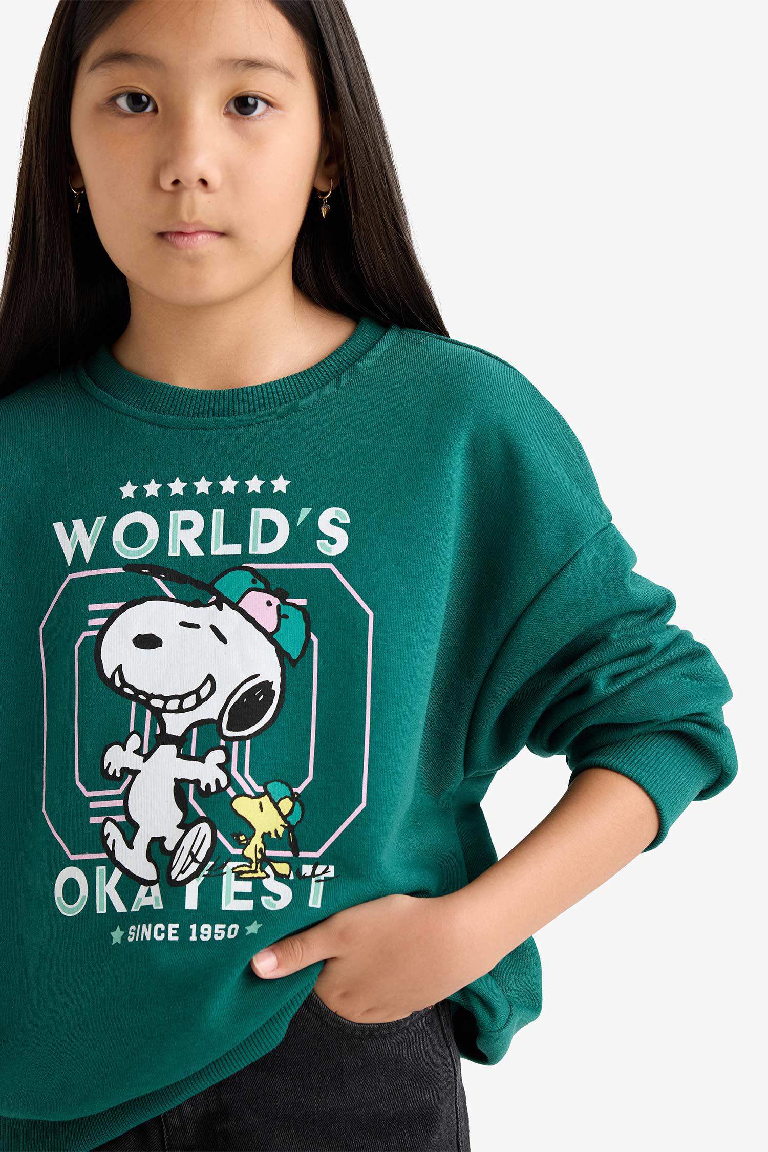 Girl Snoopy Oversize Fit Sweatshirt