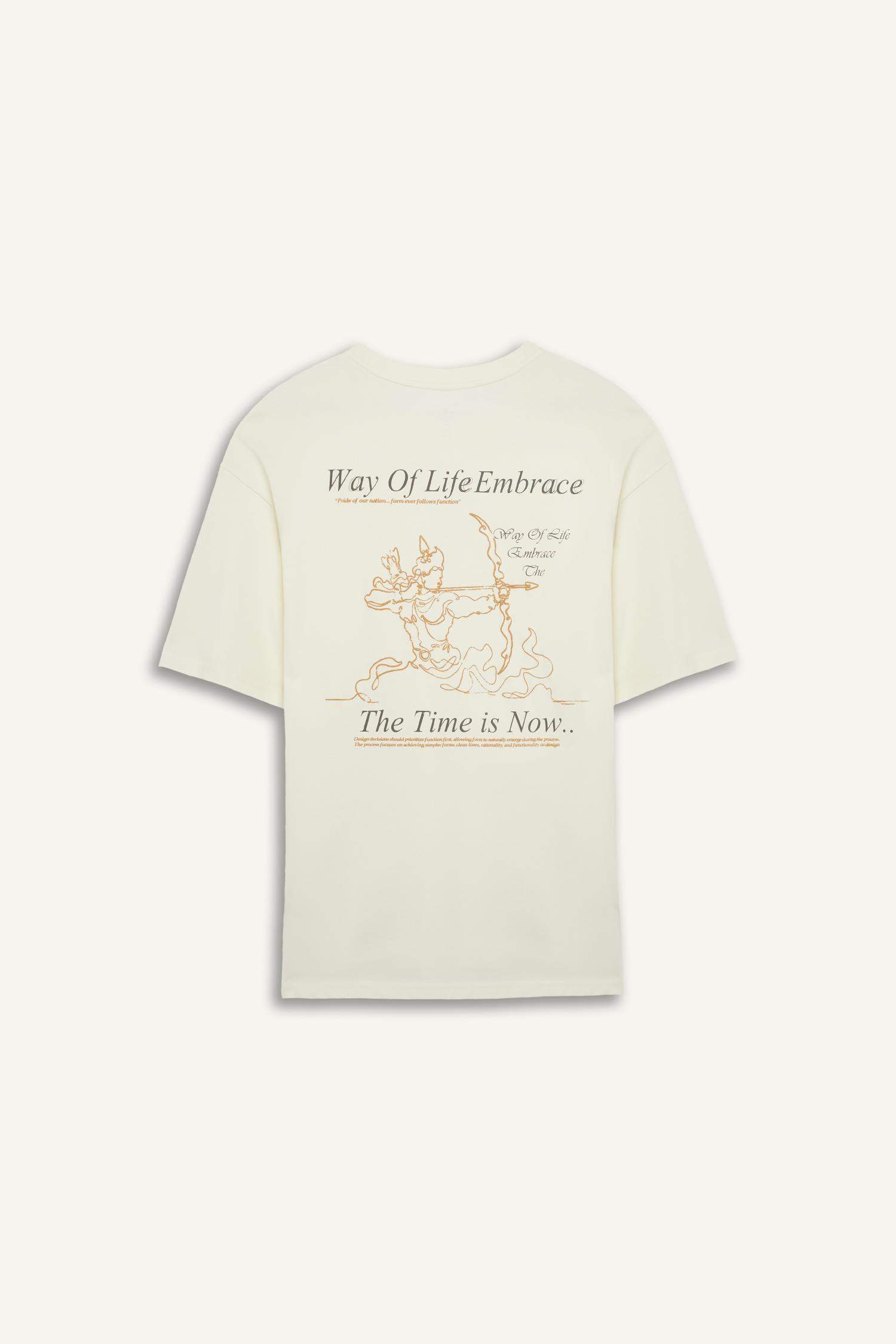 Cotton Boxy Fit Crew Neck Short Sleeve T-Shirt