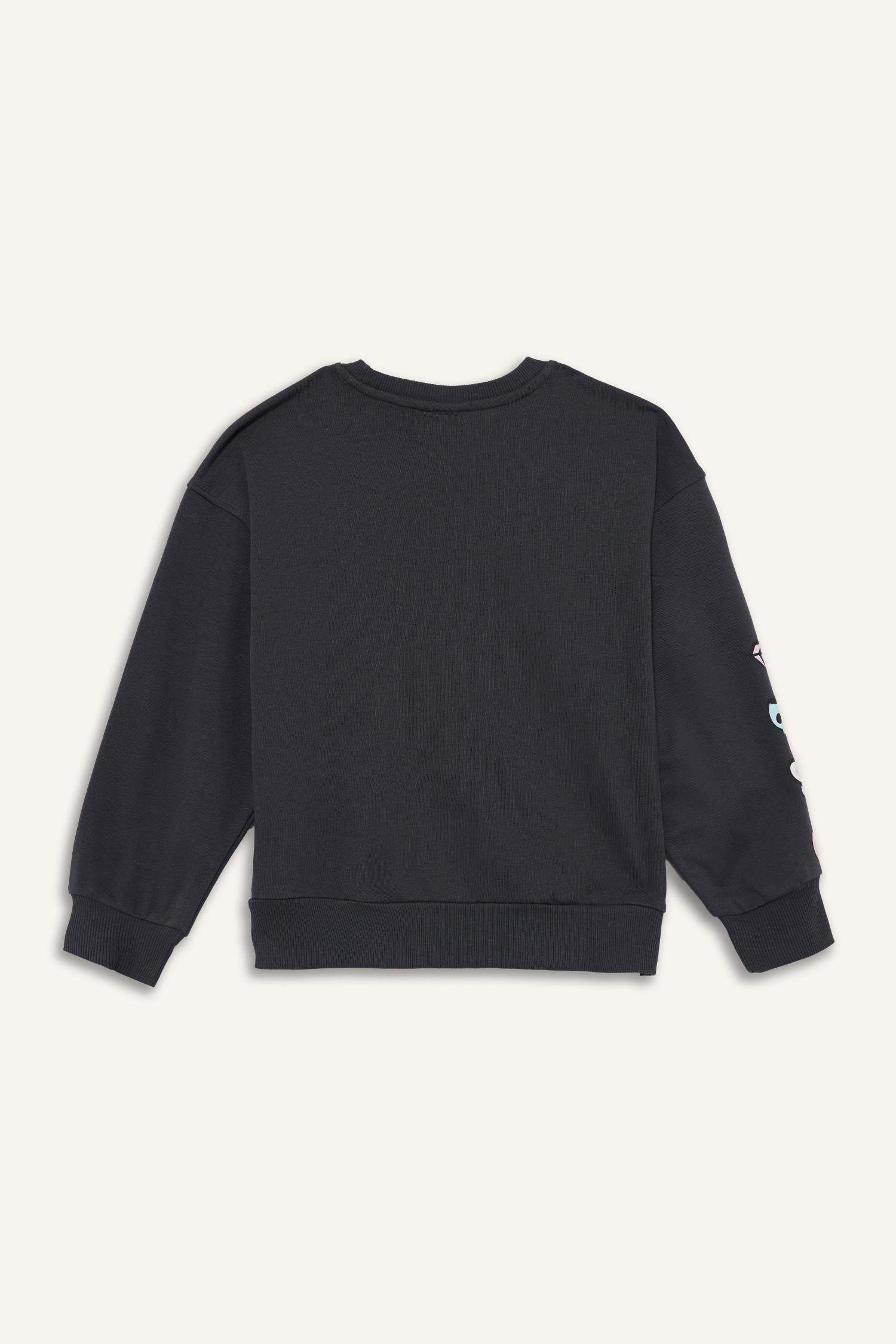 Girl Kuromi Oversize Loose Fit Crew Neck Sweatshirt