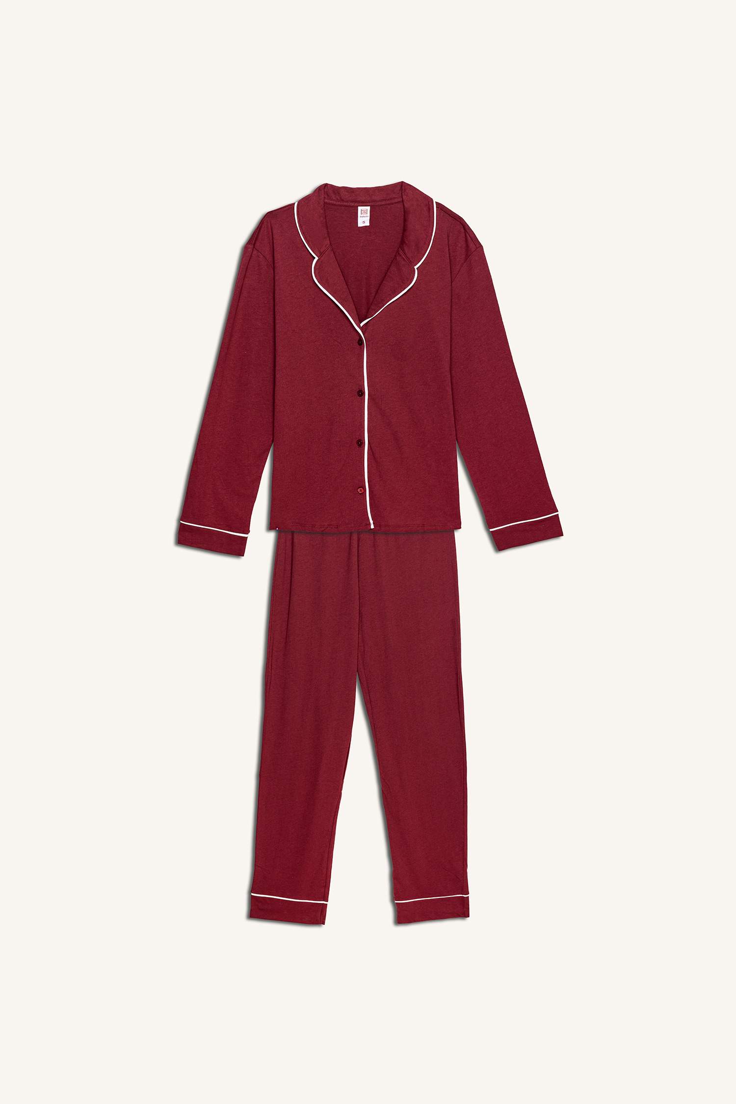 Regular Fit Long Sleeve 2 Pieces Pyjama Set