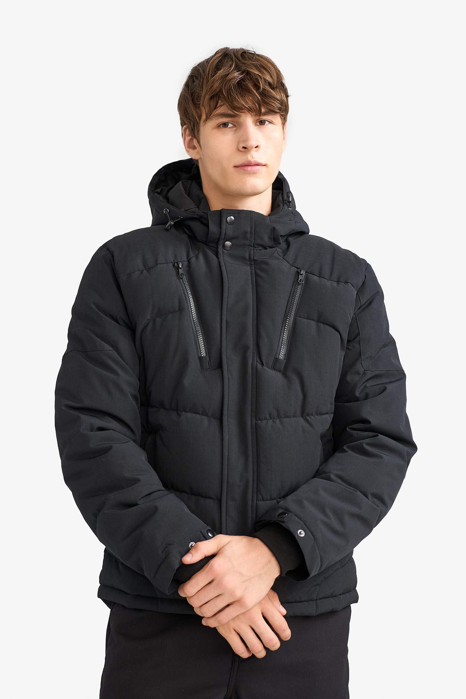 جاكيت بامب سليم فيت بكابيشون