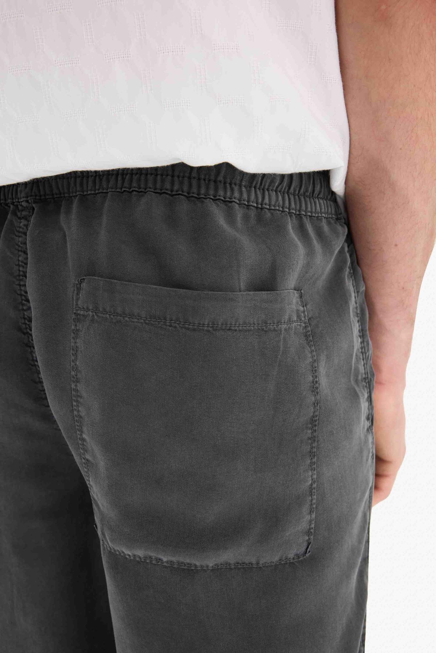 Bol Rahat Kesim Wide Leg Üç Cepli Geniş Paça Yazlık Tensel Pantolon