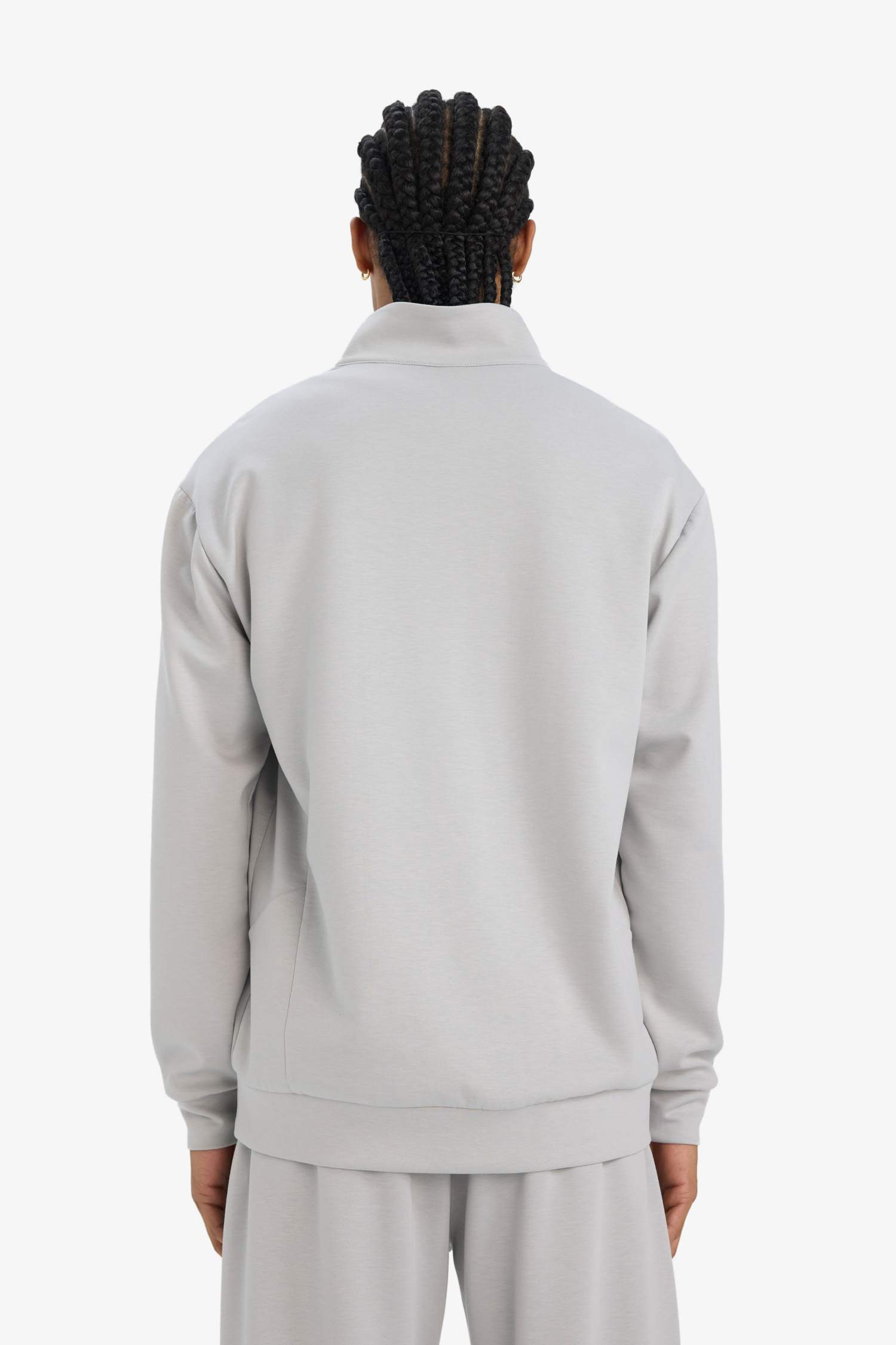 سويت شيرت رياضي قصة عادية بياخة عالية بسحاب من DeFactoFit