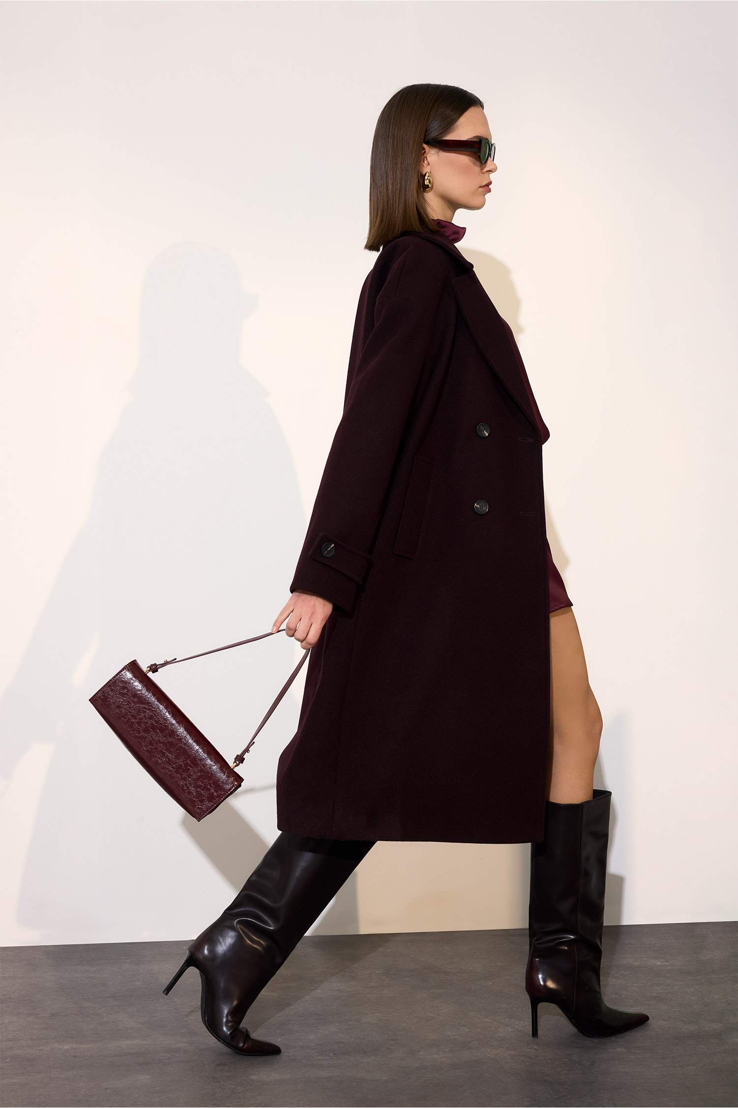 Regular Fit Kaşe Kaban