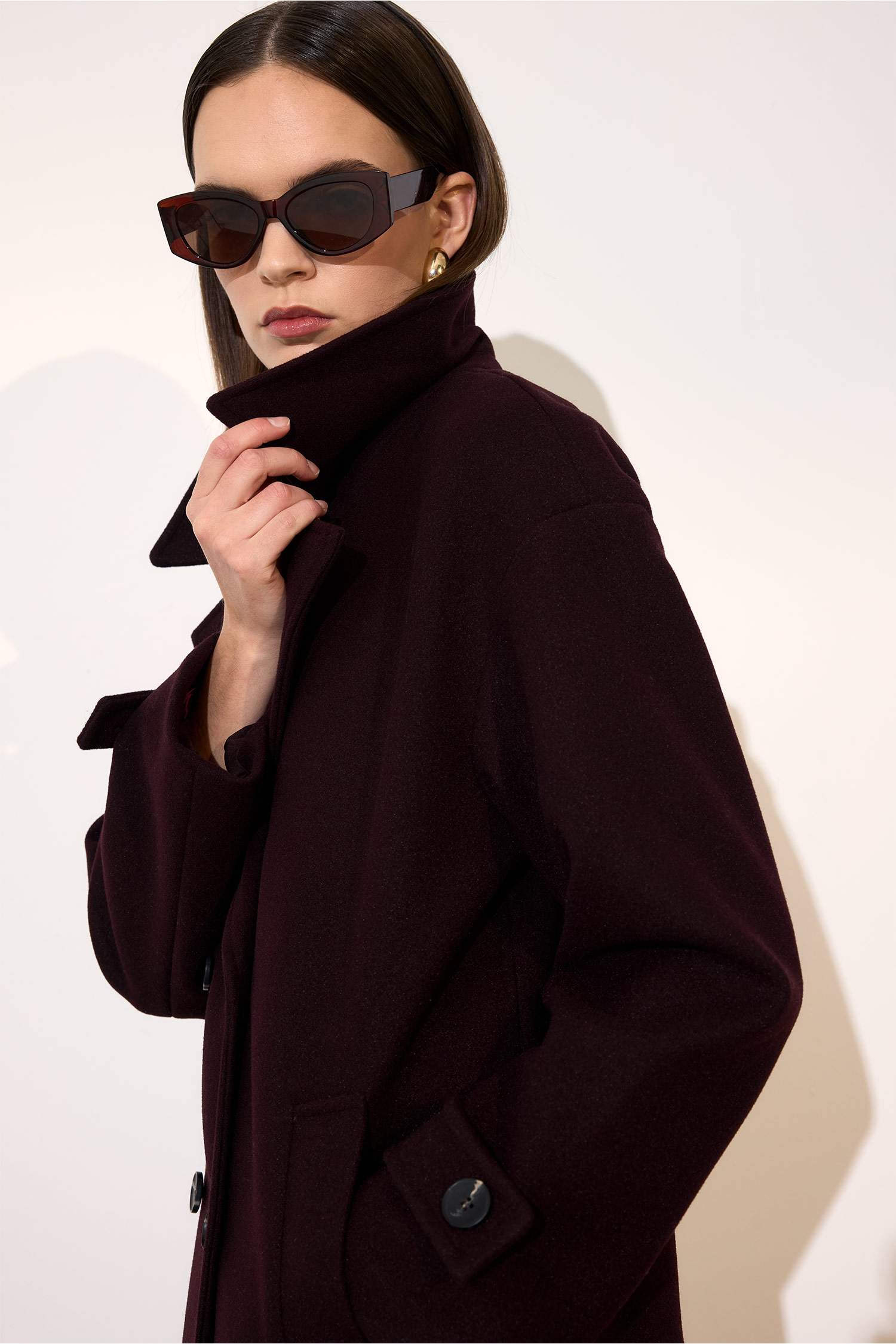 Regular Fit Kaşe Kaban