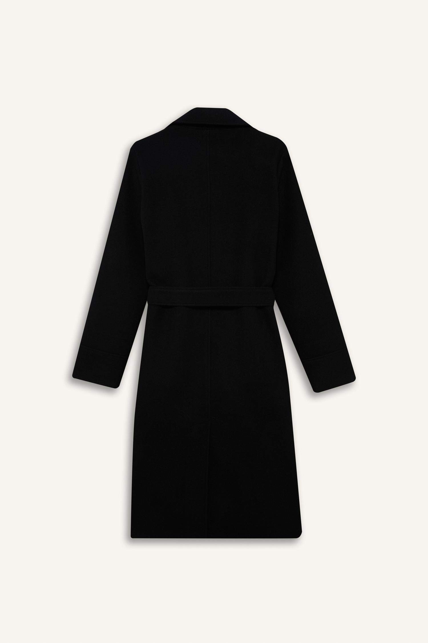 Regular Fit Polo Collar Belt Cachet Jacket