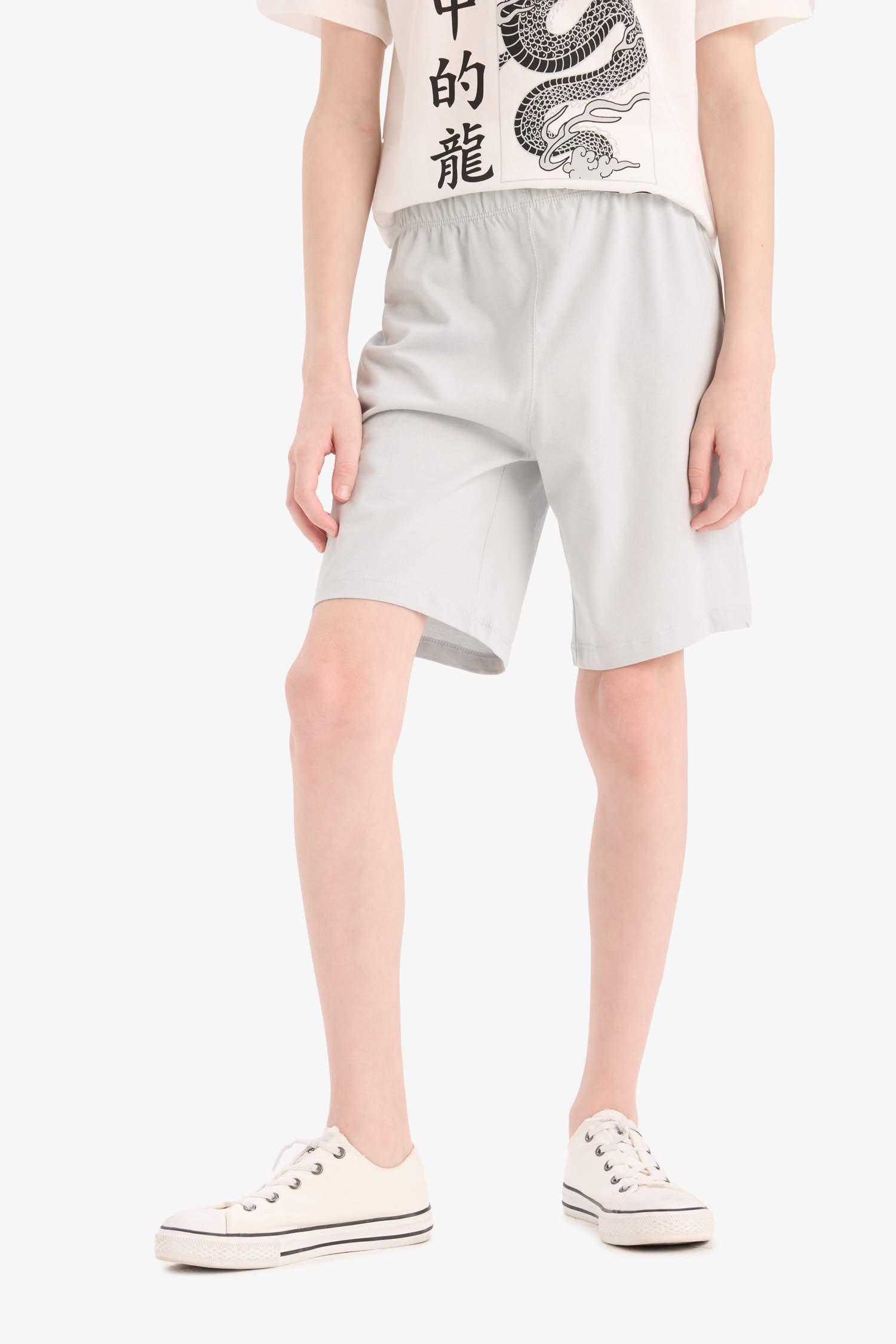 Ensemble de t-shirt imprimé et short à taille élastique pour garçon