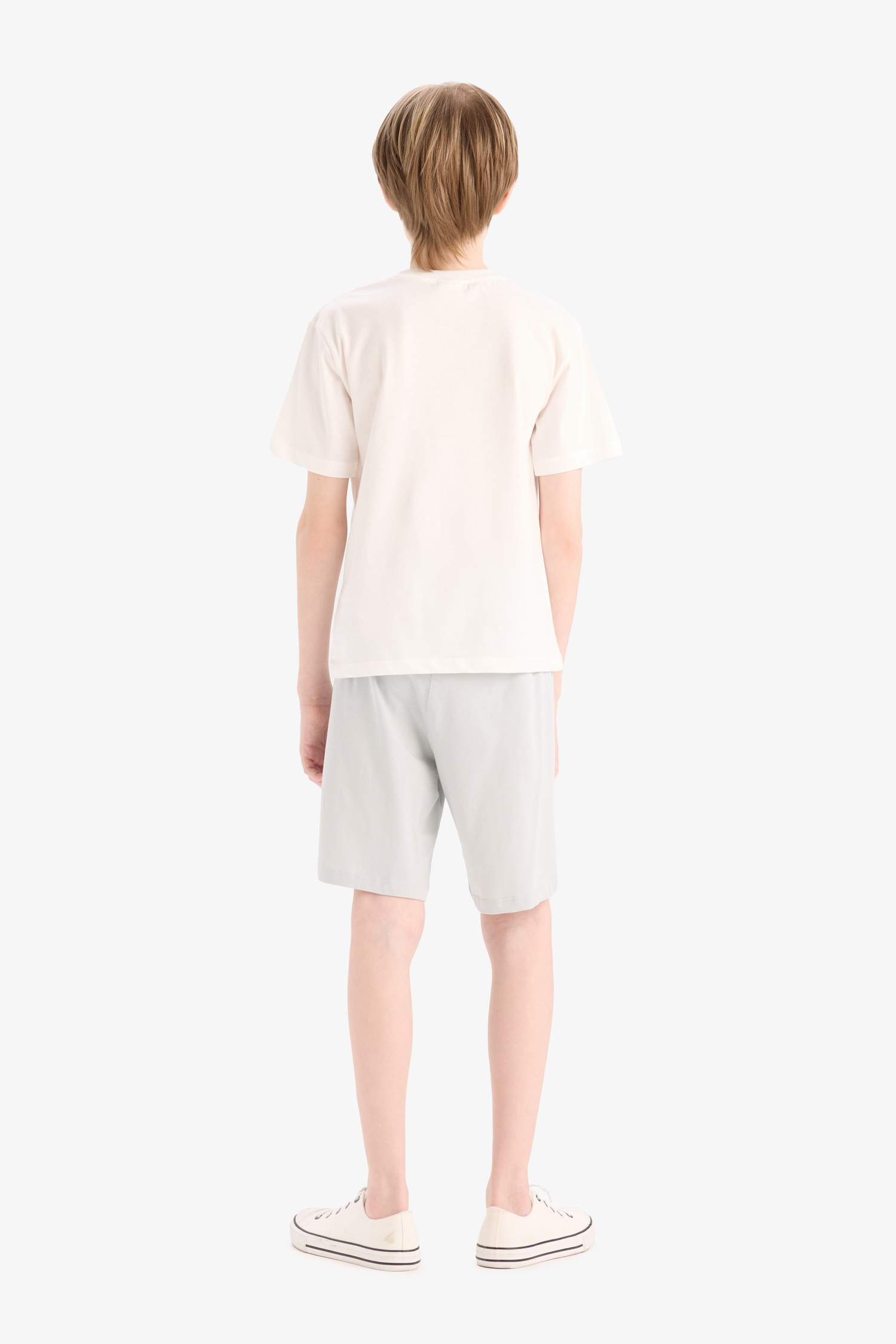 Ensemble de t-shirt imprimé et short à taille élastique pour garçon