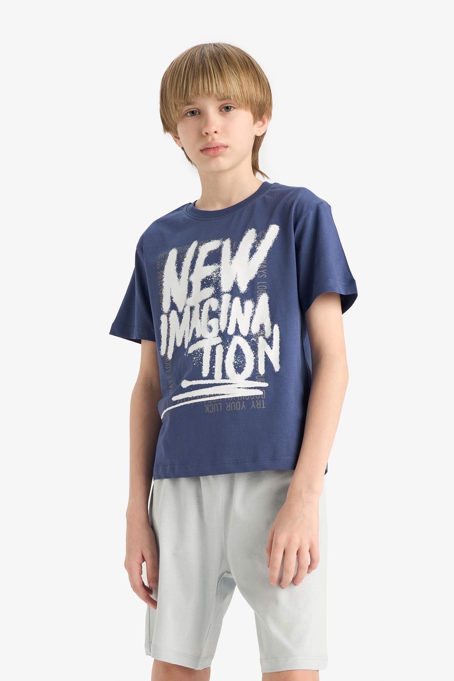 Ensemble de t-shirt imprimé et short pour garçon