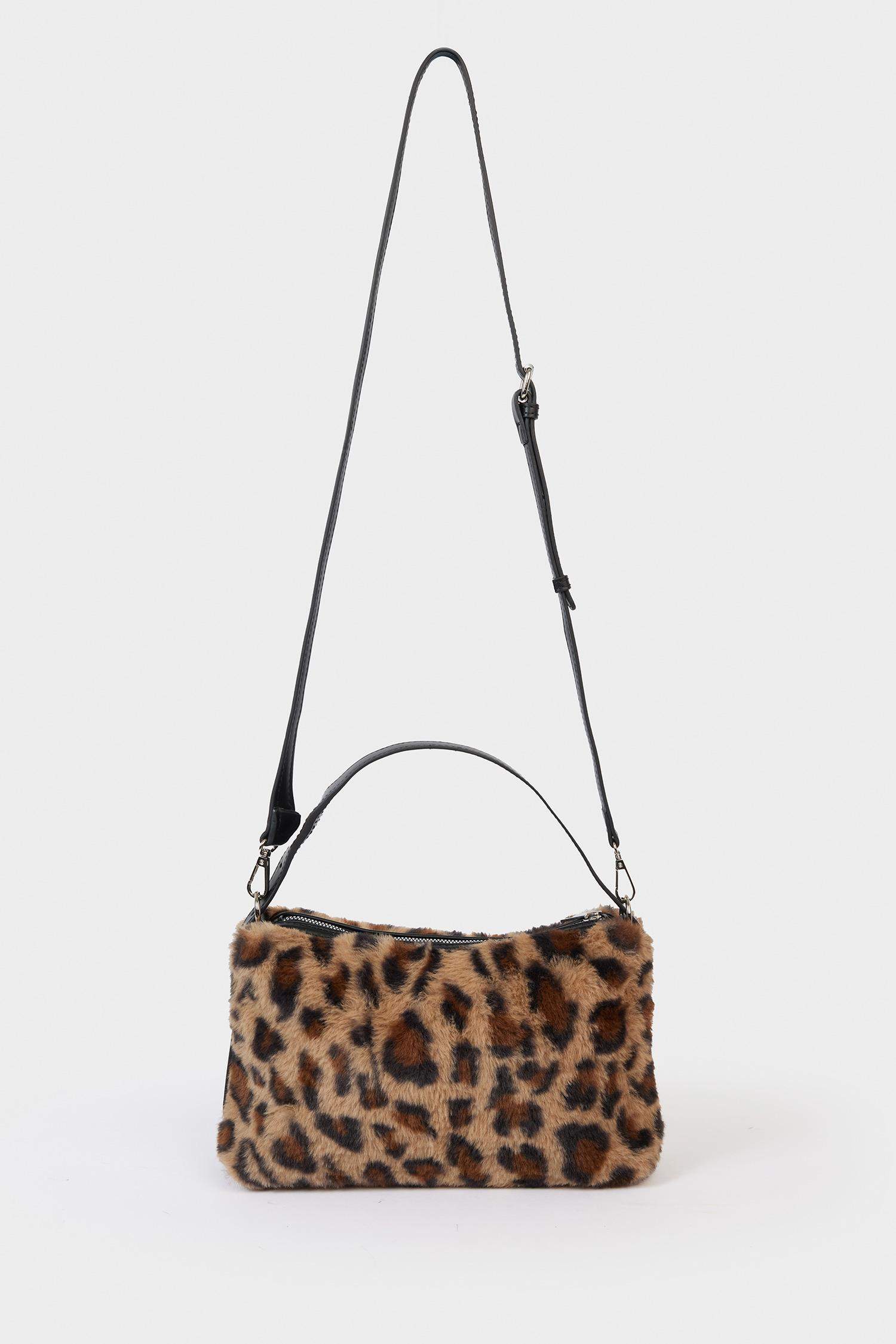Kadın Leopar Desenli Çapraz Çanta