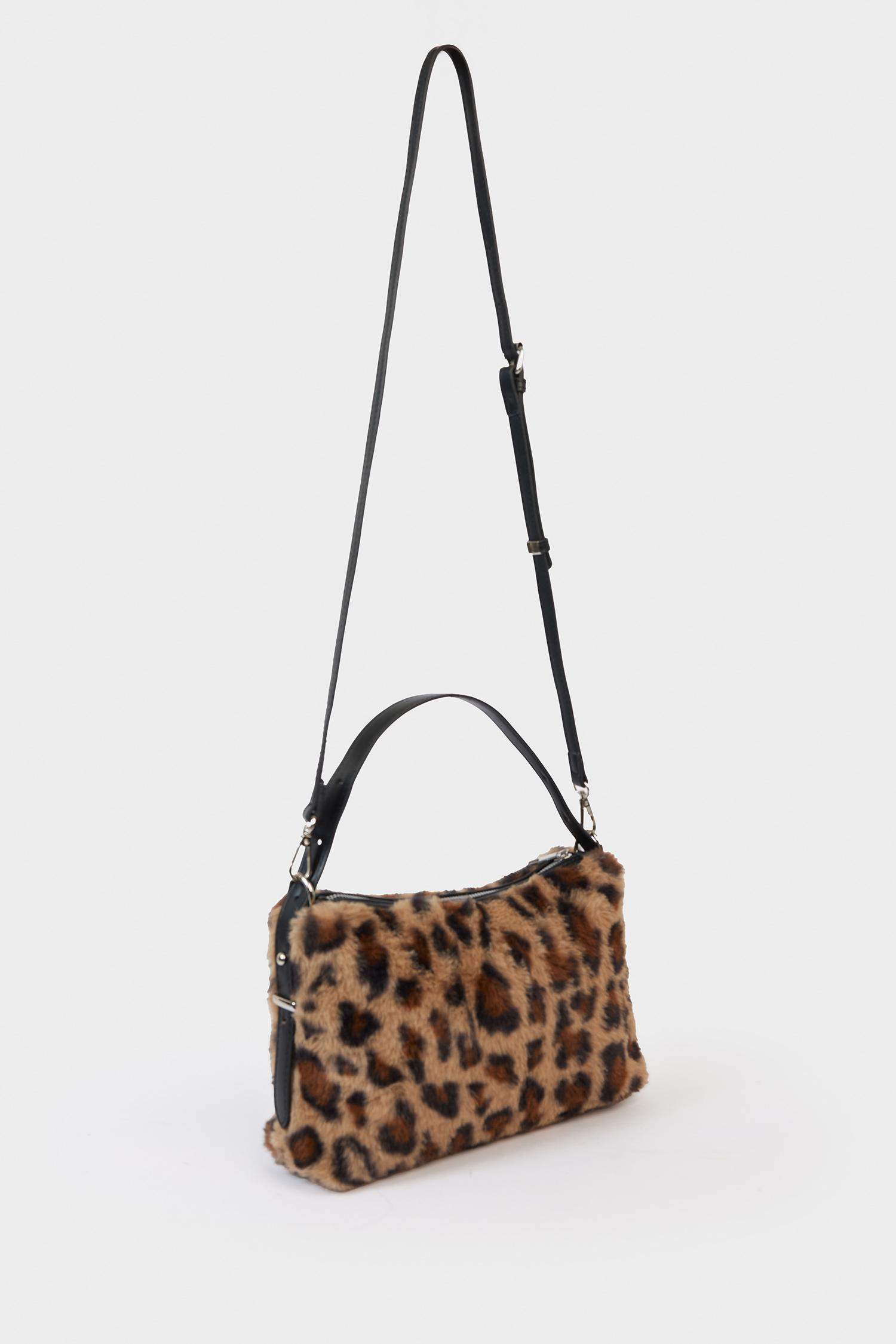 Kadın Leopar Desenli Çapraz Çanta